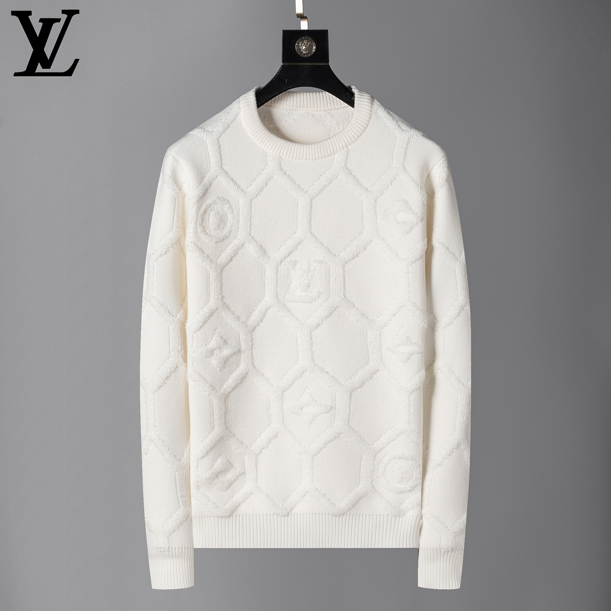 Cheap Louis Vuitton  Sweaters for Men in 230609, $65 USD- [IB230609] - Replica Louis Vuitton  Sweaters for Men