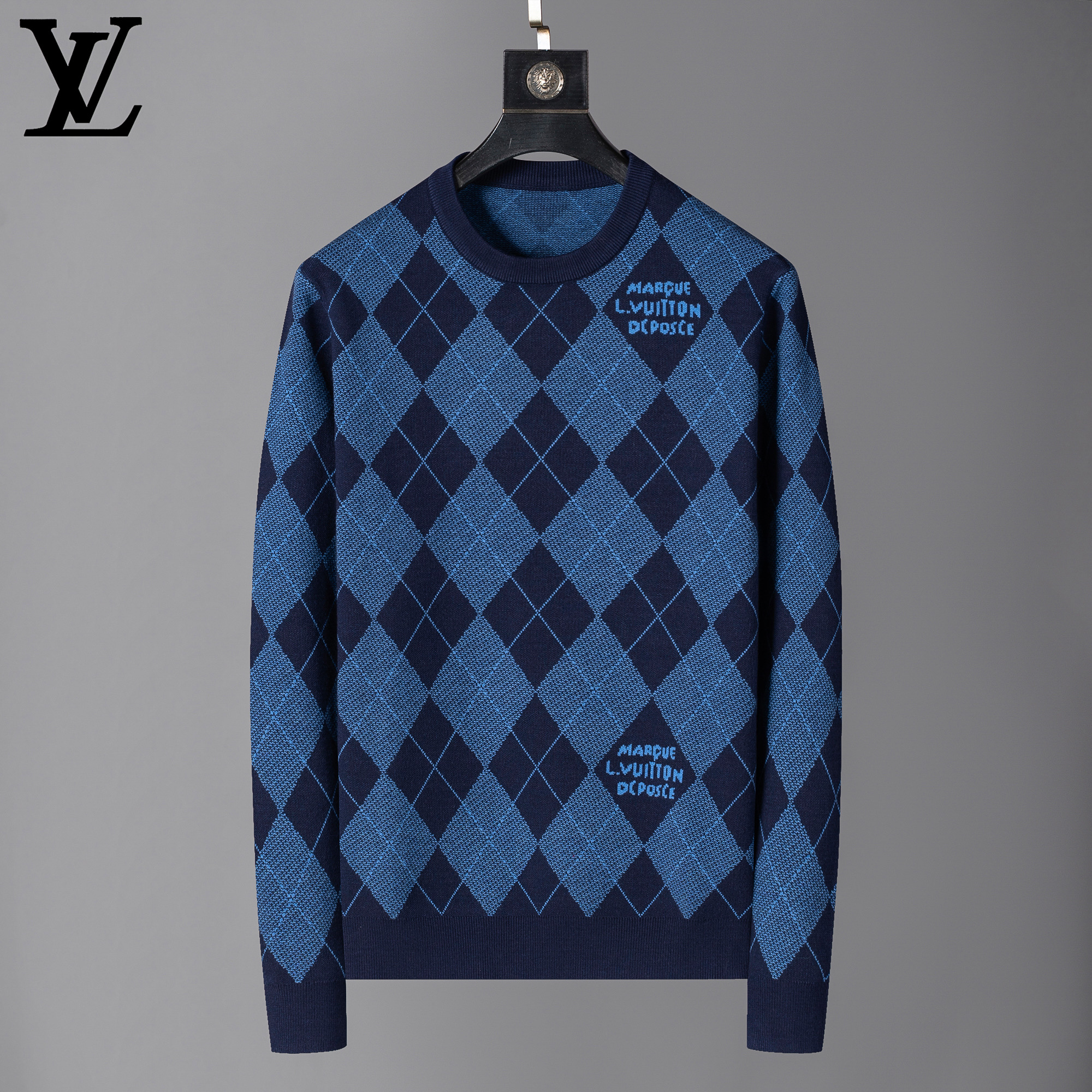 Cheap Louis Vuitton  Sweaters for Men in 230622, $65 USD- [IB230622] - Replica Louis Vuitton  Sweaters for Men