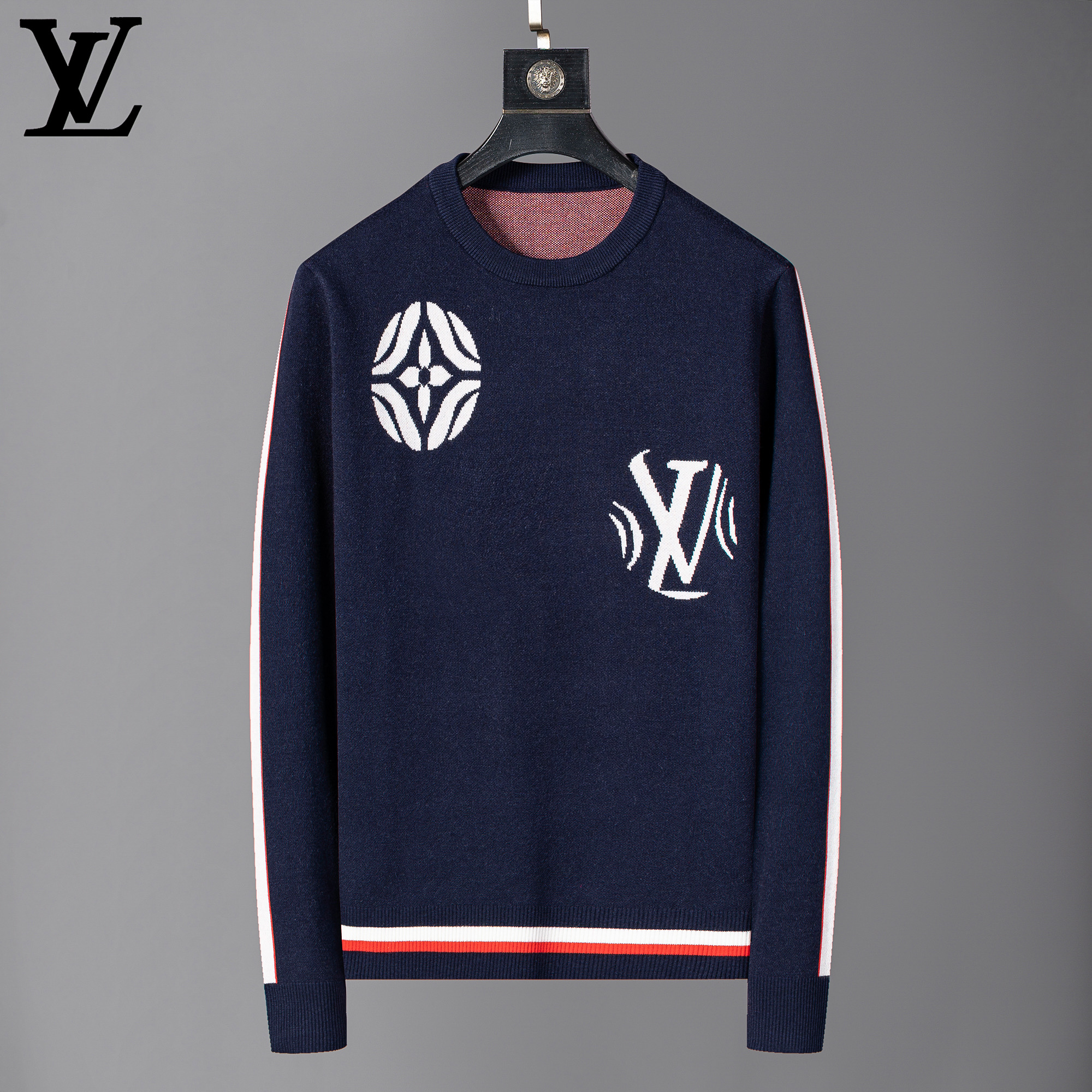 Cheap Louis Vuitton  Sweaters for Men in 230625, $65 USD- [IB230625] - Replica Louis Vuitton  Sweaters for Men