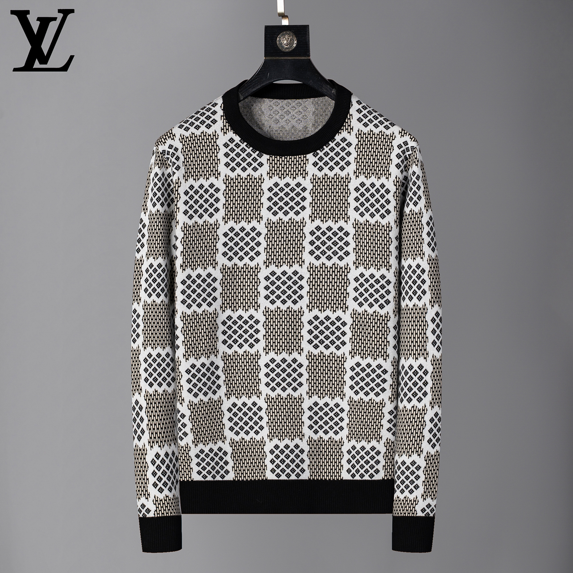 Cheap Louis Vuitton  Sweaters for Men in 230629, $65 USD- [IB230629] - Replica Louis Vuitton  Sweaters for Men