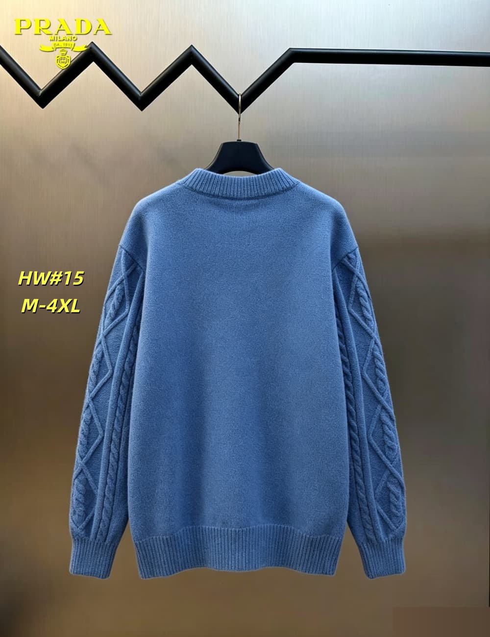 Cheap Prado Sweaters for Men in 230709, $65 USD- [IB230709] - Replica Prado Sweaters for Men