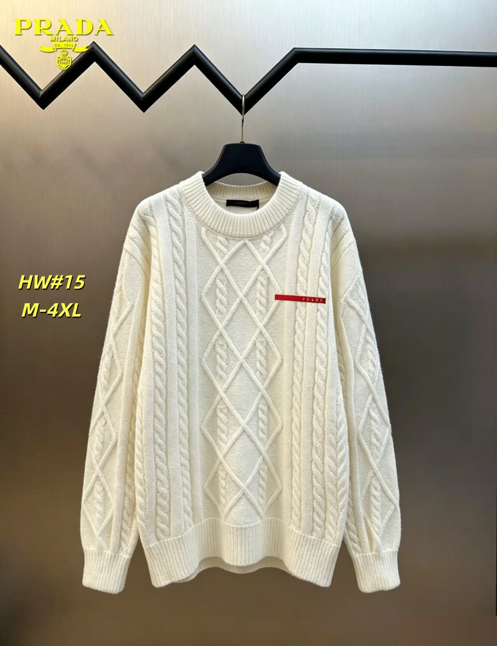 Cheap Prado Sweaters for Men in 230711, $65 USD- [IB230711] - Replica Prado Sweaters for Men