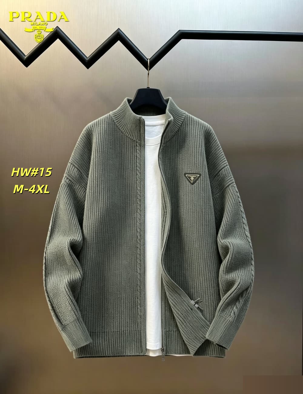 Cheap Prado Sweaters for Men in 230714, $65 USD- [IB230714] - Replica Prado Sweaters for Men