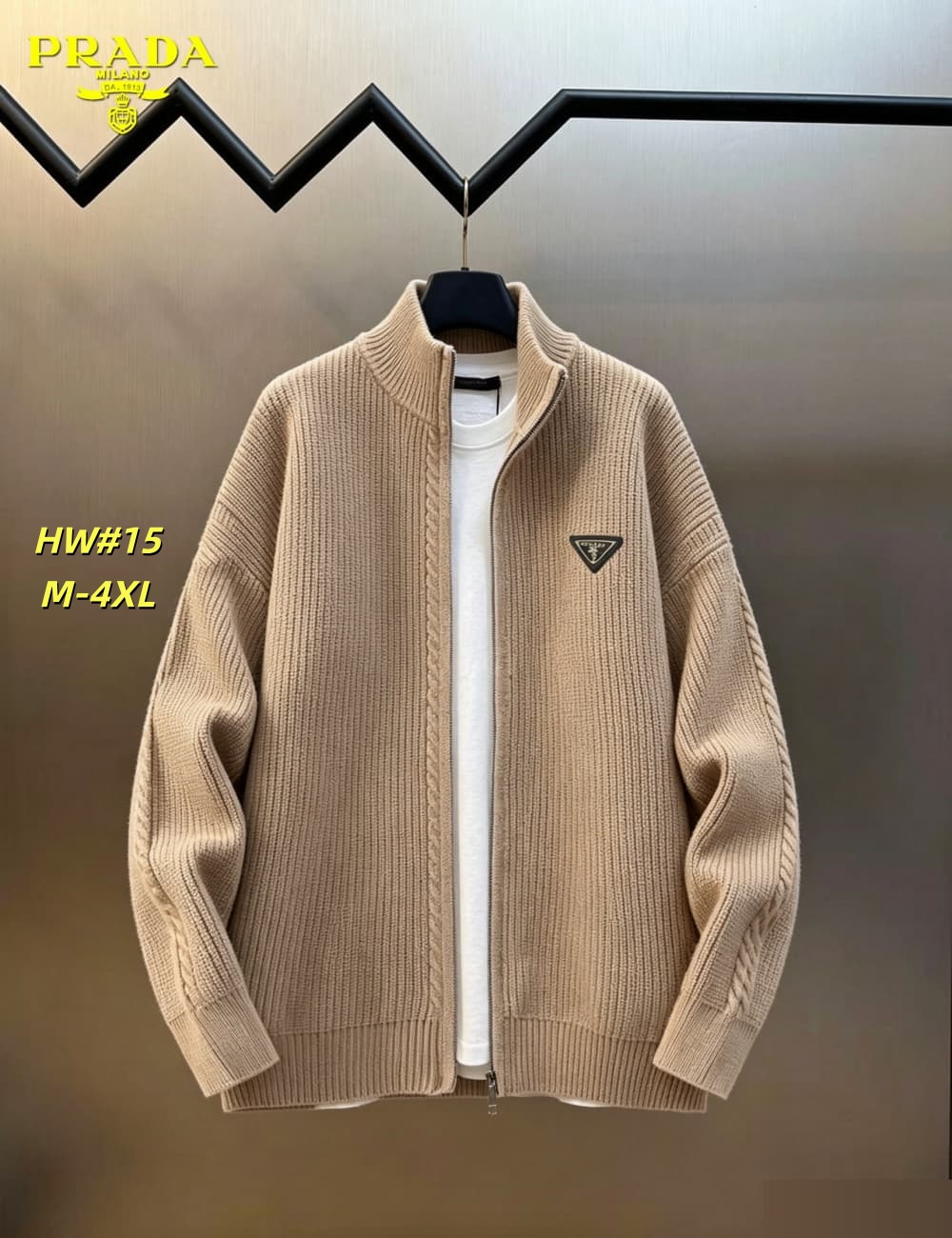 Cheap Prado Sweaters for Men in 230715, $65 USD- [IB230715] - Replica Prado Sweaters for Men
