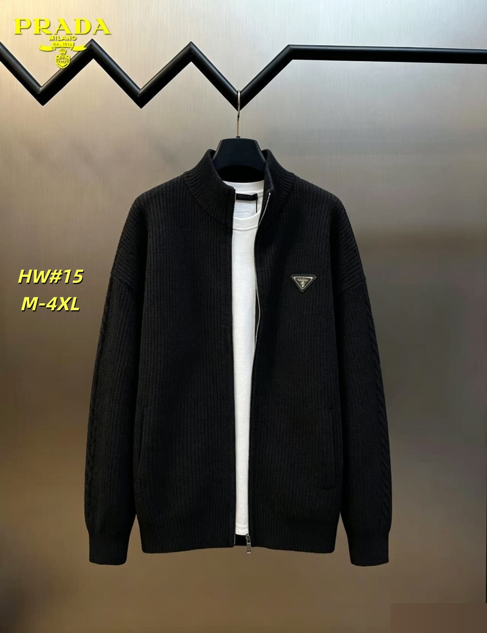 Cheap Prado Sweaters for Men in 230716, $65 USD- [IB230716] - Replica Prado Sweaters for Men