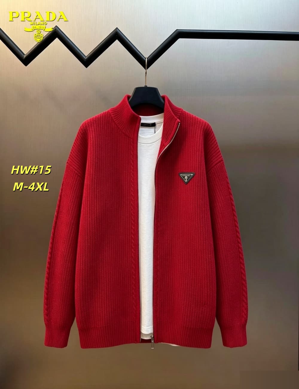 Cheap Prado Sweaters for Men in 230717, $65 USD- [IB230717] - Replica Prado Sweaters for Men