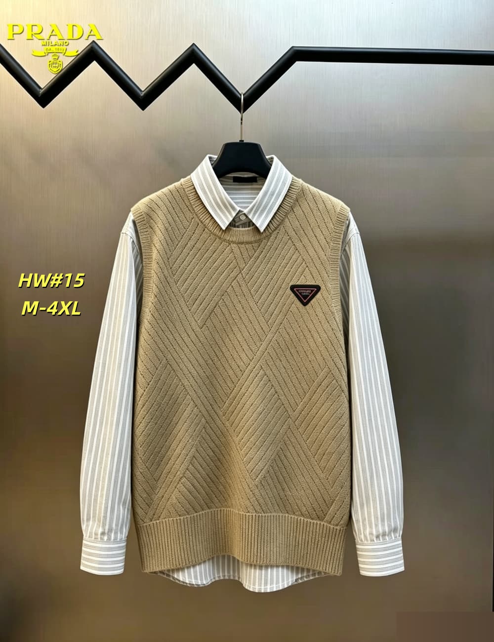 Cheap Prado Sweaters for Men in 230718, $65 USD- [IB230718] - Replica Prado Sweaters for Men