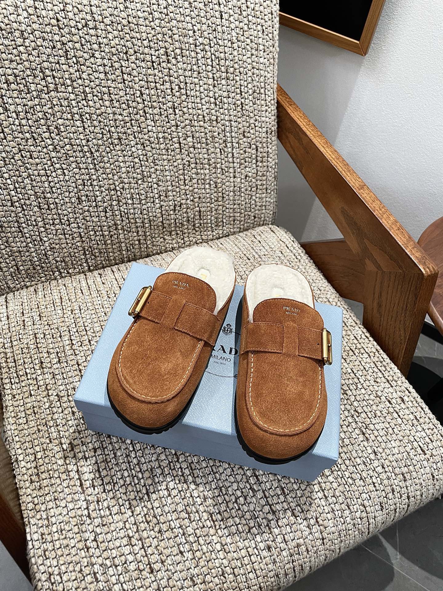 Cheap Prada Slippers For Women in 230732, $110 USD- [IB230732] - Replica Prada Slippers For Women