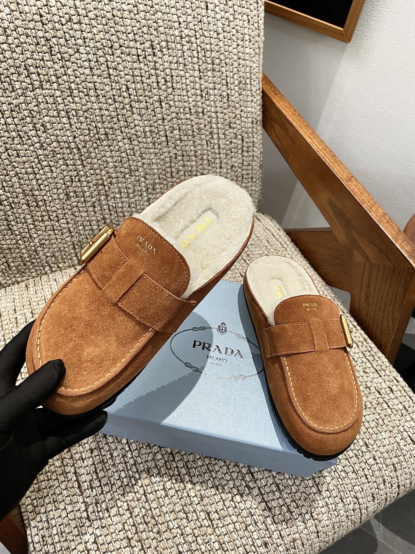 Cheap Prada Slippers For Women in 230732, $110 USD- [IB230732] - Replica Prada Slippers For Women