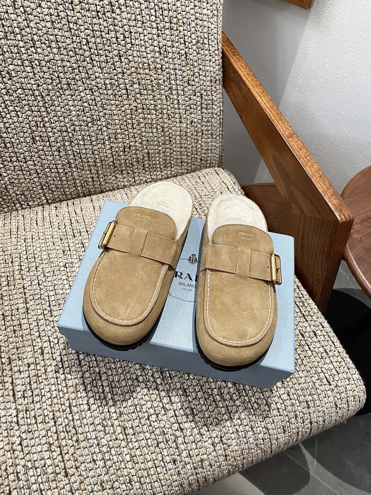 Cheap Prada Slippers For Women in 230734, $110 USD- [IB230734] - Replica Prada Slippers For Women