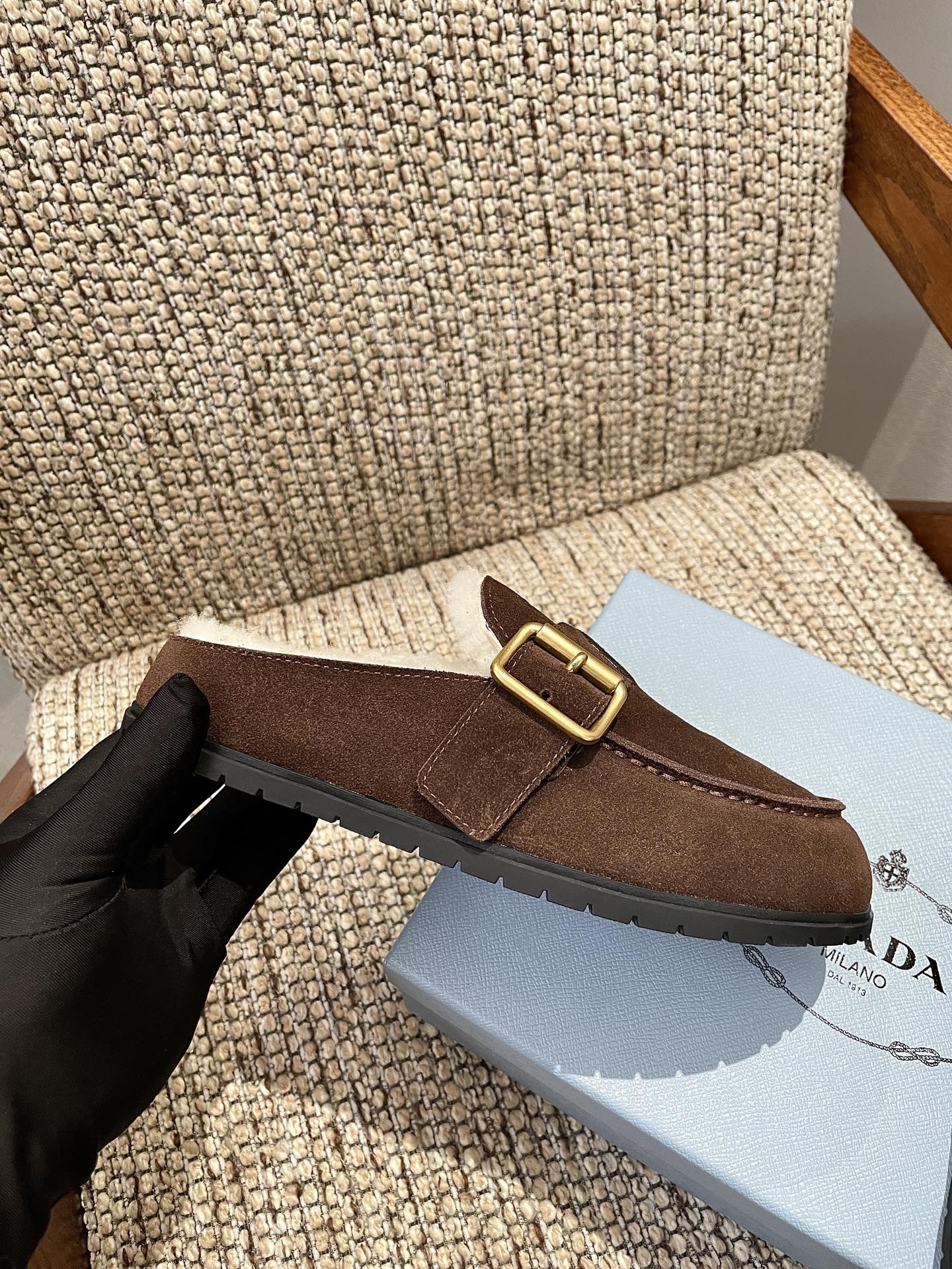 Cheap Prada Slippers For Women in 230735, $110 USD- [IB230735] - Replica Prada Slippers For Women