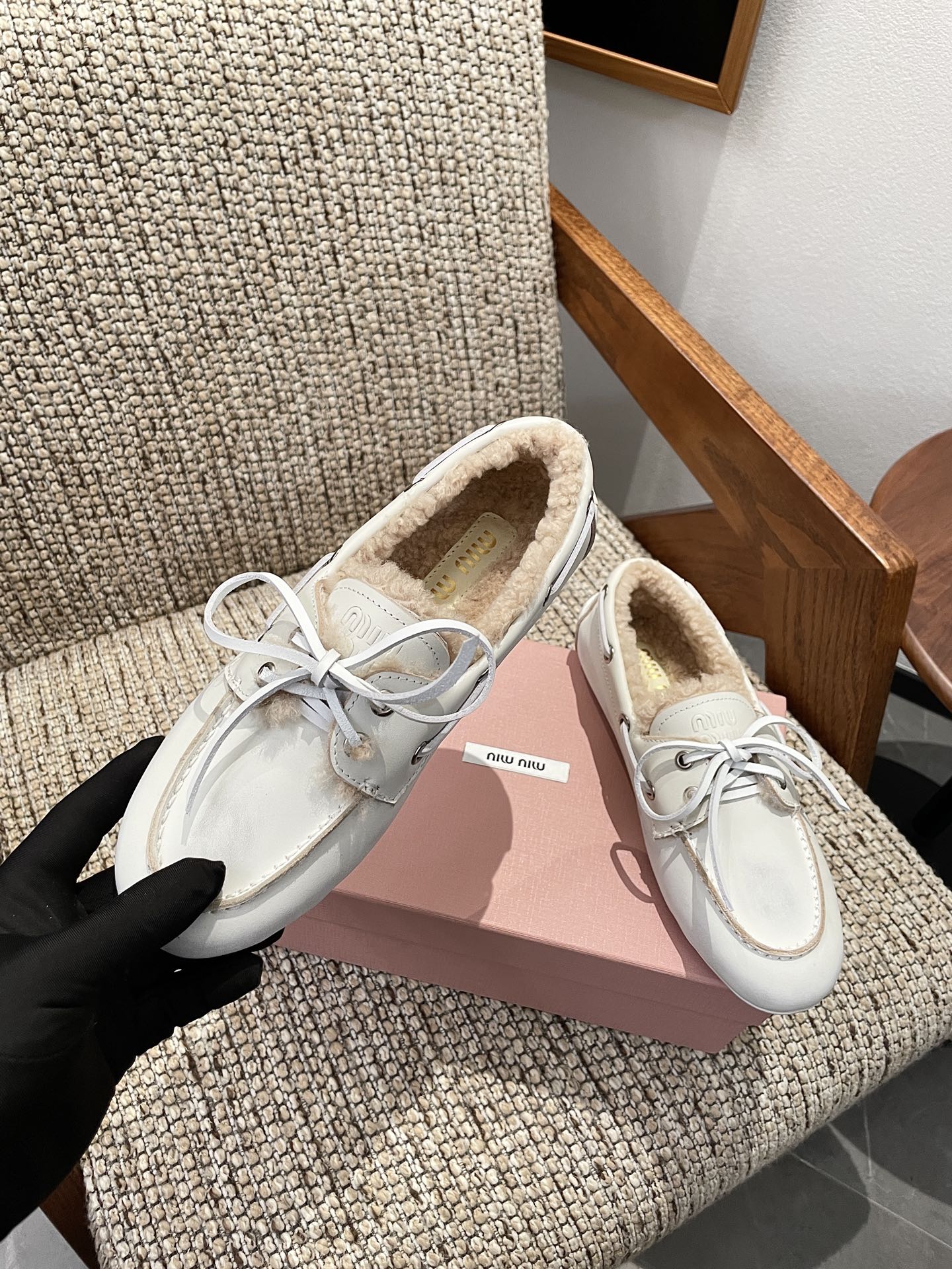 Cheap MiuMiu Leopold shoes For Women in 230736, $110 USD- [IB230736] - Replica MiuMiu Leopold shoes For Women
