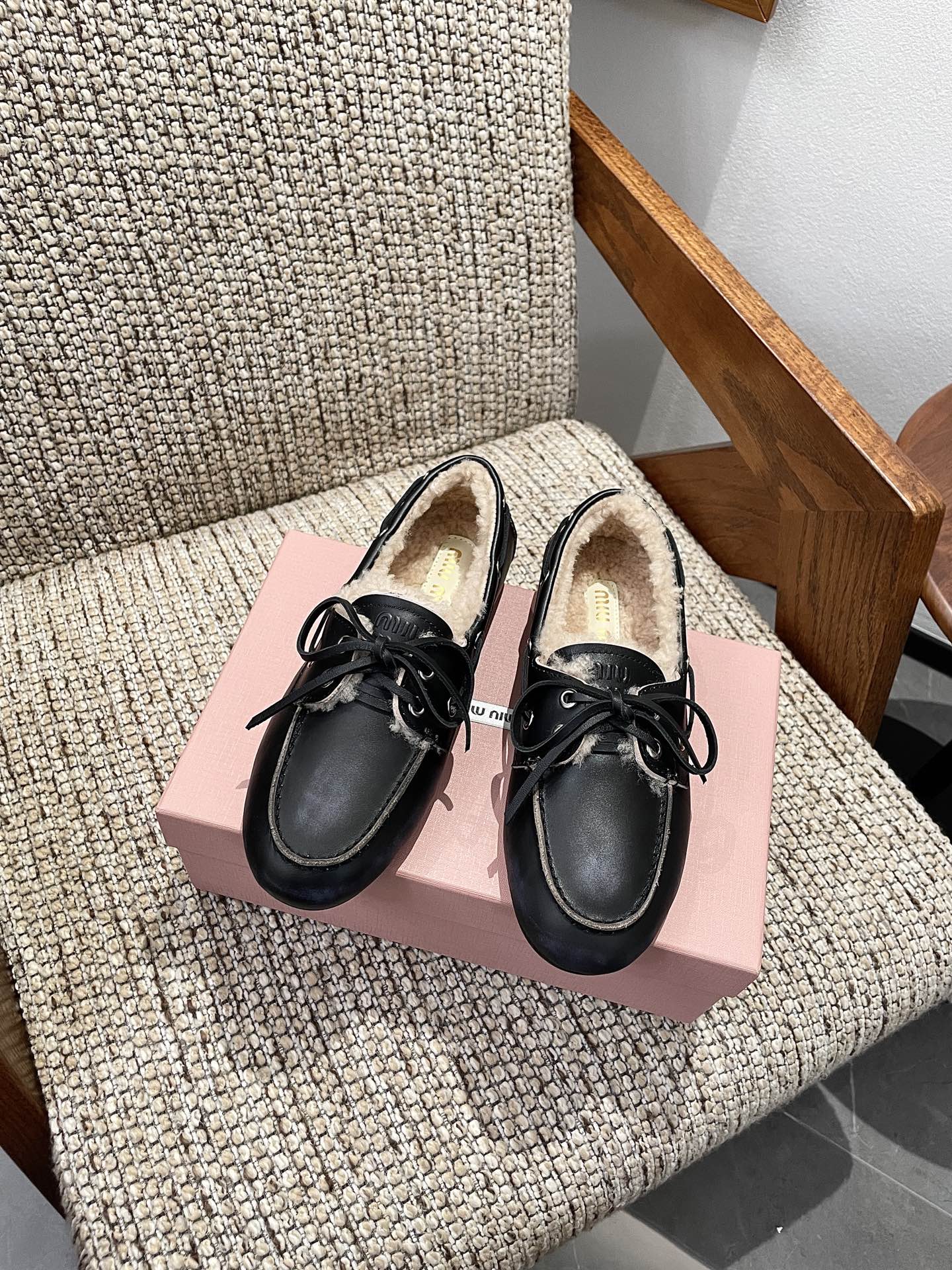 Cheap MiuMiu Leopold shoes For Women in 230737, $110 USD- [IB230737] - Replica MiuMiu Leopold shoes For Women