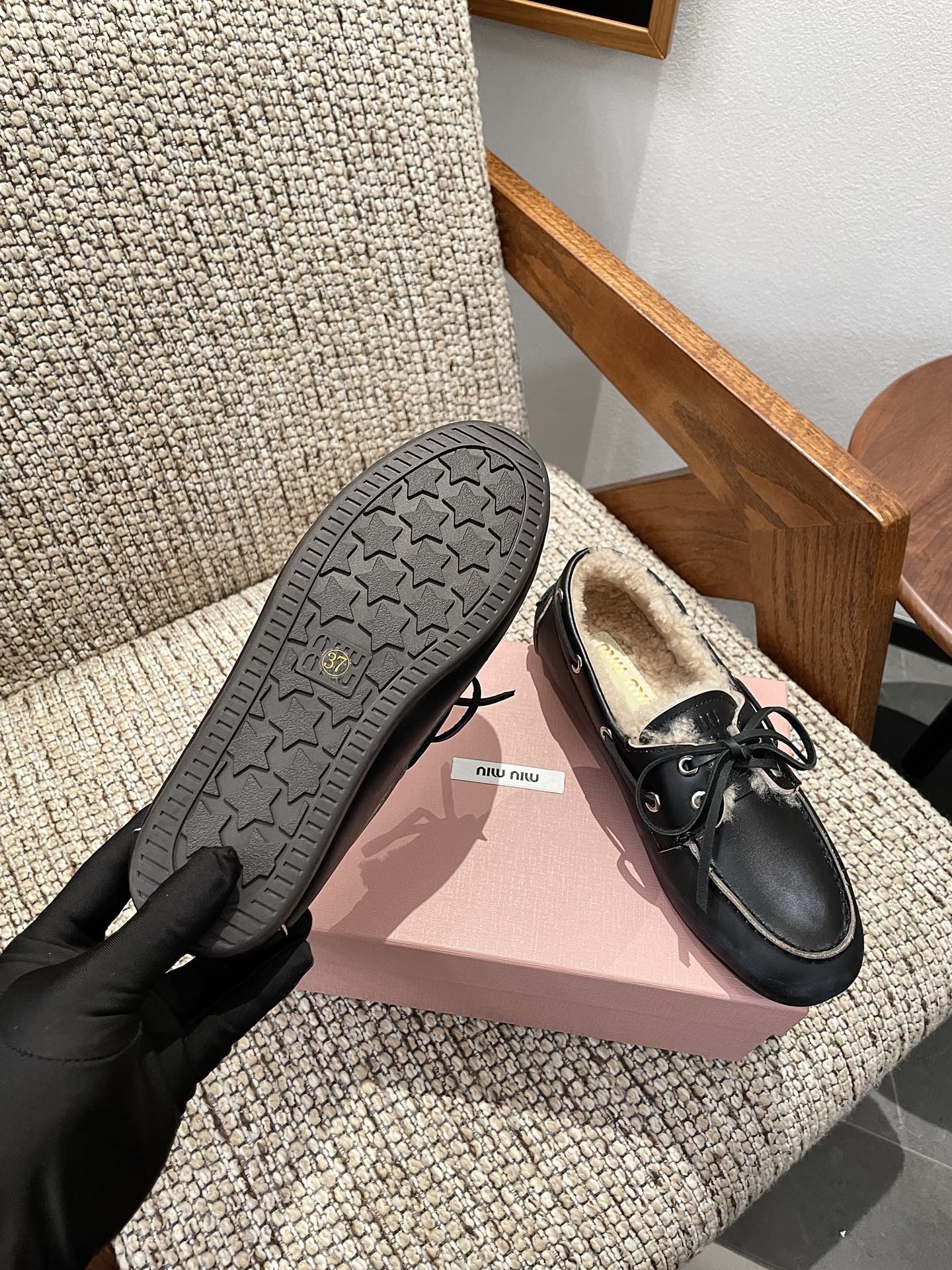Cheap MiuMiu Leopold shoes For Women in 230737, $110 USD- [IB230737] - Replica MiuMiu Leopold shoes For Women