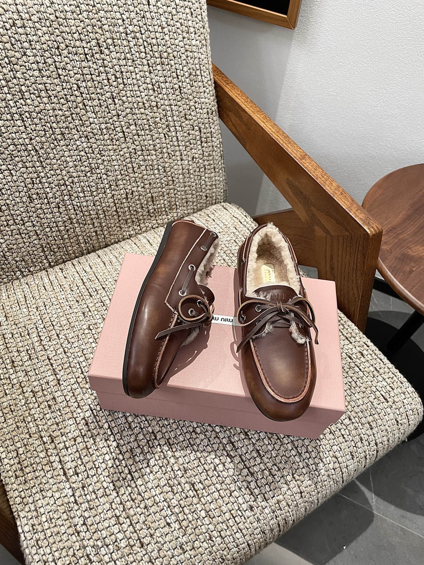 Cheap MiuMiu Leopold shoes For Women in 230738, $110 USD- [IB230738] - Replica MiuMiu Leopold shoes For Women