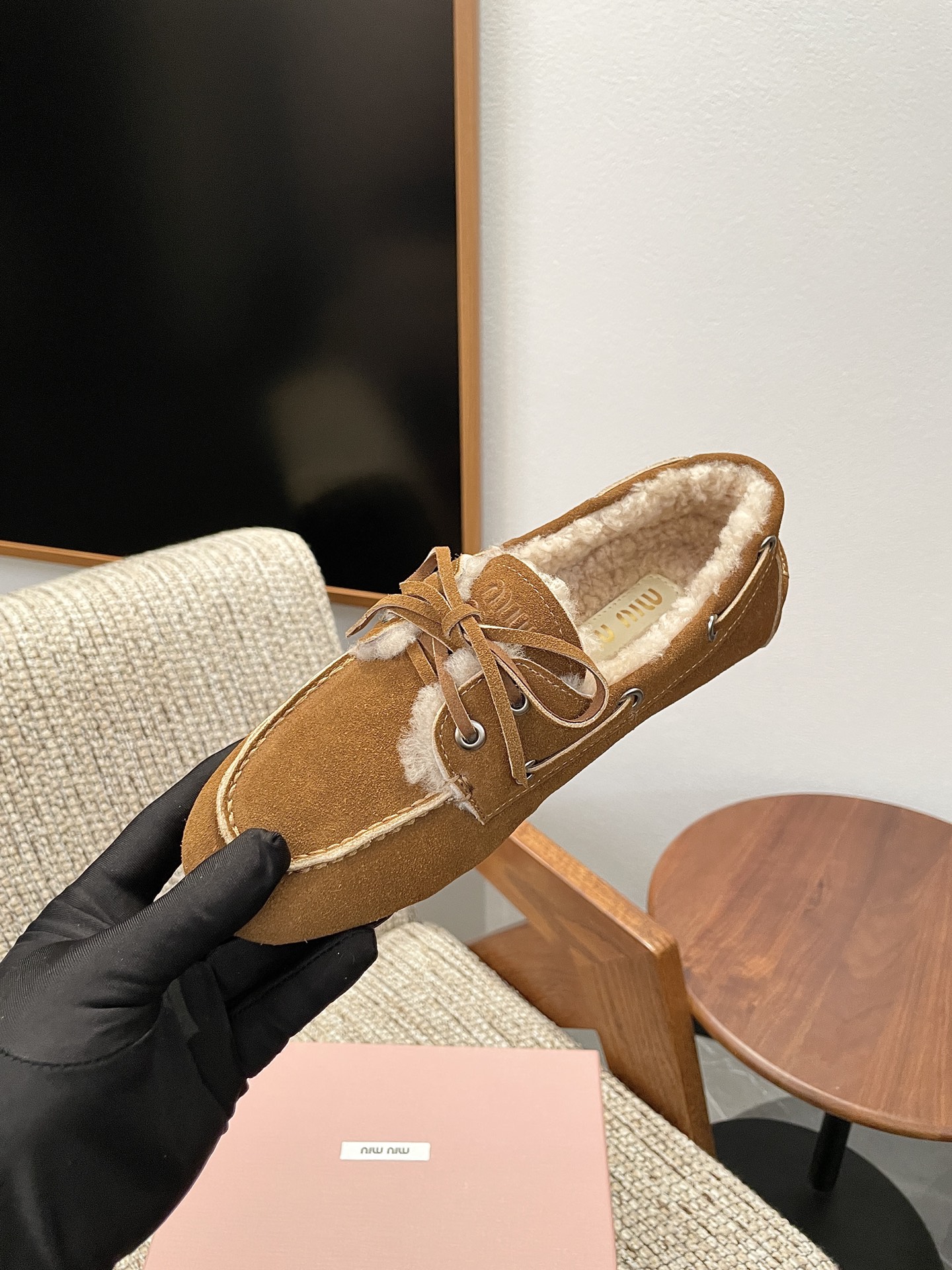 Cheap MiuMiu Leopold shoes For Women in 230739, $110 USD- [IB230739] - Replica MiuMiu Leopold shoes For Women