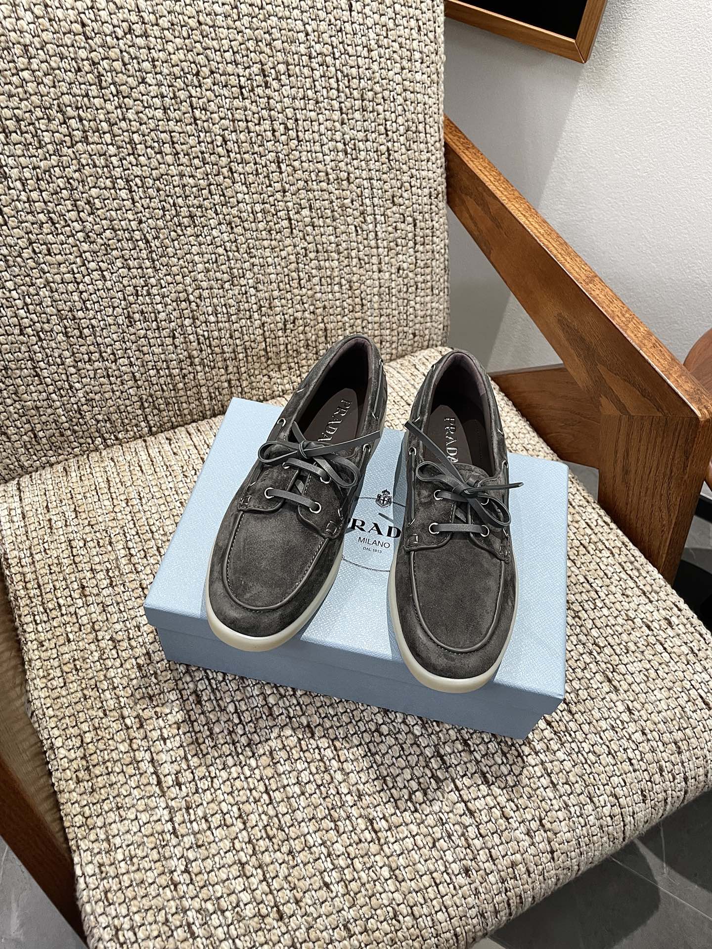 Cheap Prada Leopold shoes For Women in 230744, $80 USD- [IB230744] - Replica Prada Shoes For Women