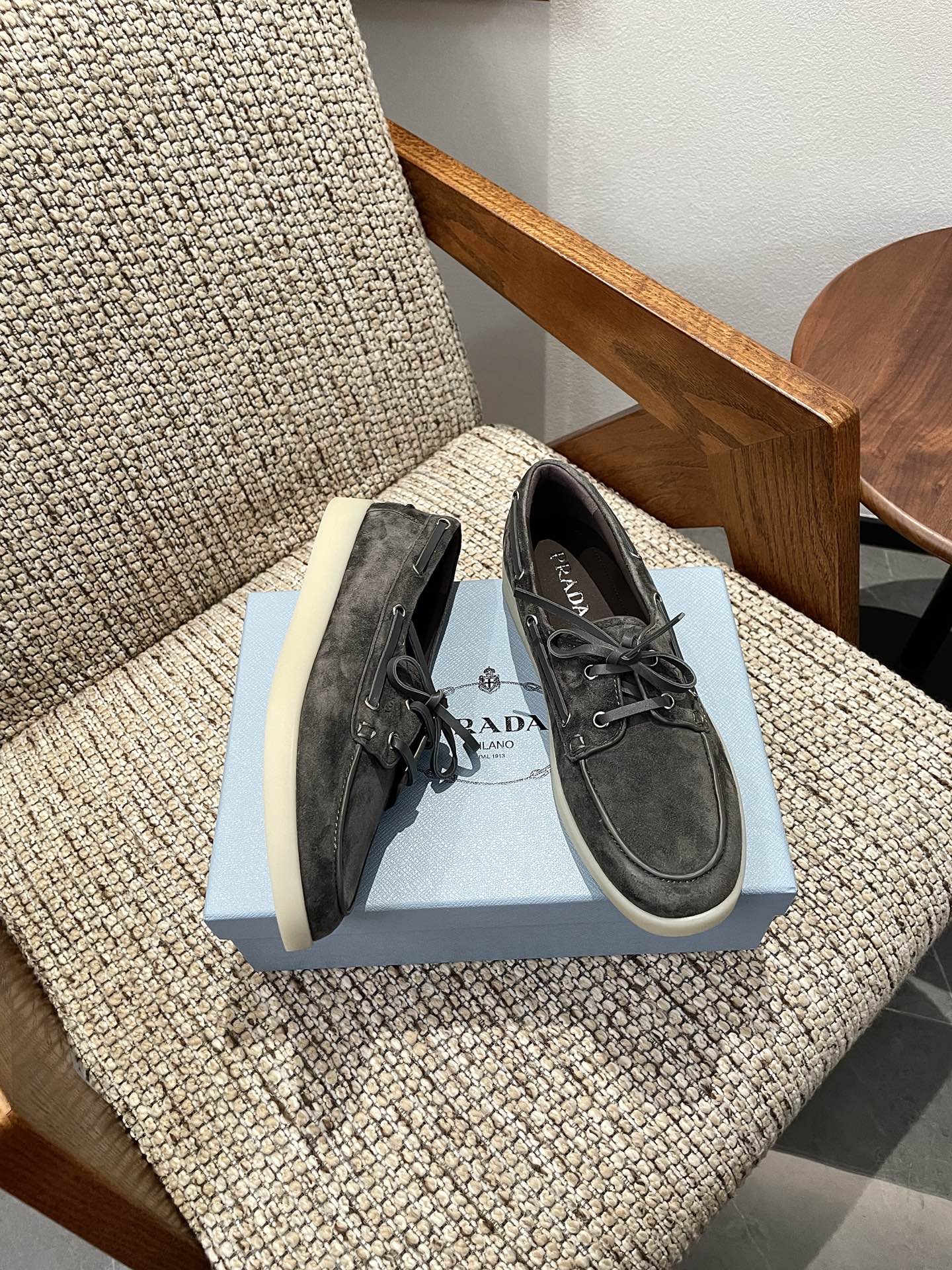 Cheap Prada Leopold shoes For Women in 230744, $80 USD- [IB230744] - Replica Prada Shoes For Women