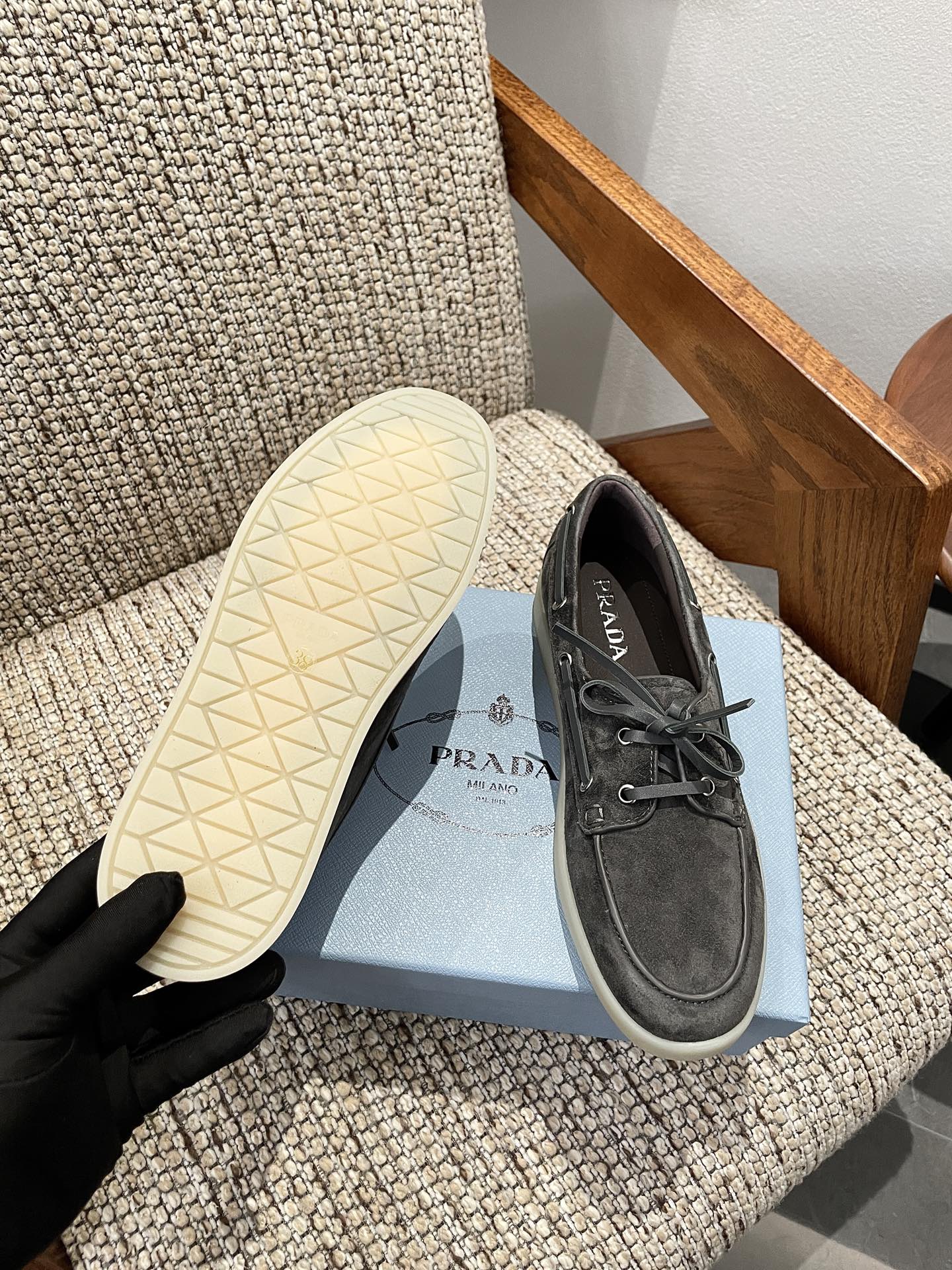 Cheap Prada Leopold shoes For Women in 230744, $80 USD- [IB230744] - Replica Prada Shoes For Women
