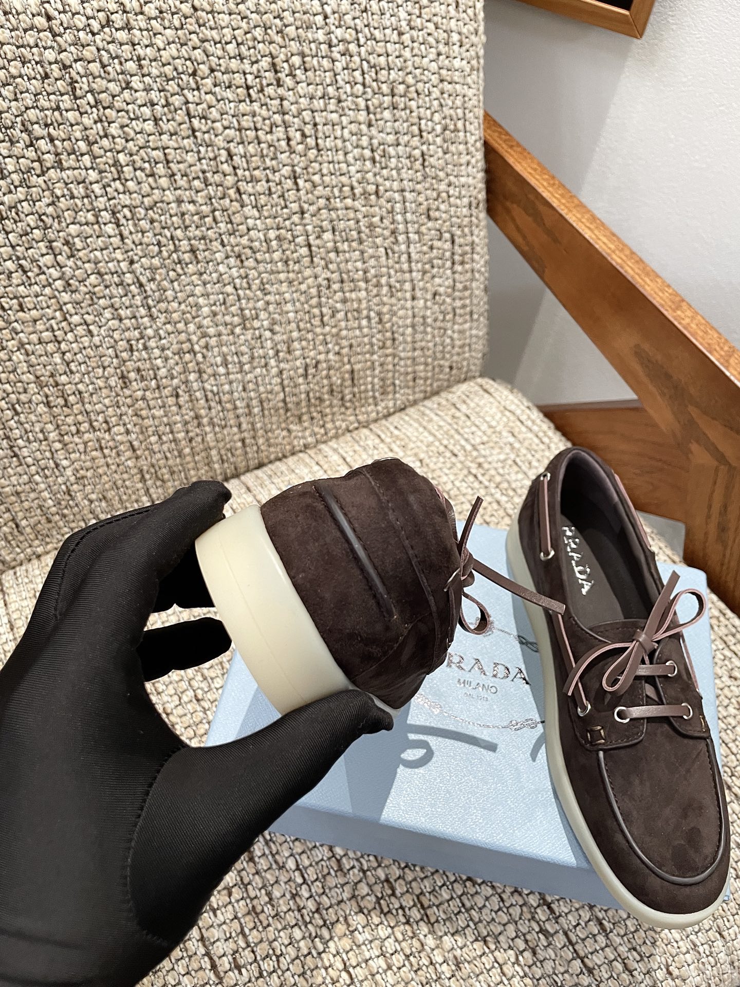 Cheap Prada Leopold shoes For Women in 230745, $80 USD- [IB230745] - Replica Prada Shoes For Women