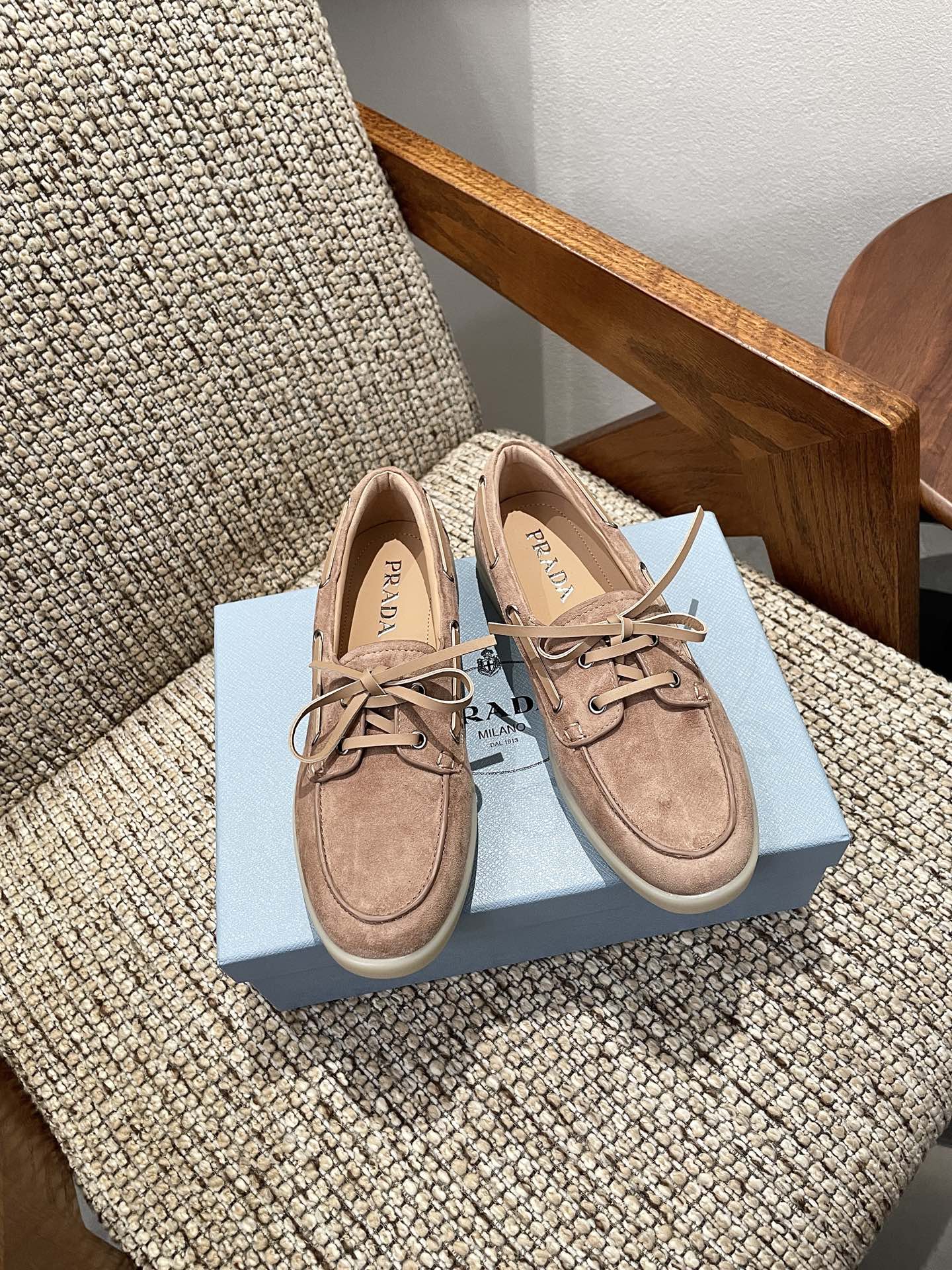 Cheap Prada Leopold shoes For Women in 230746, $80 USD- [IB230746] - Replica Prada Shoes For Women