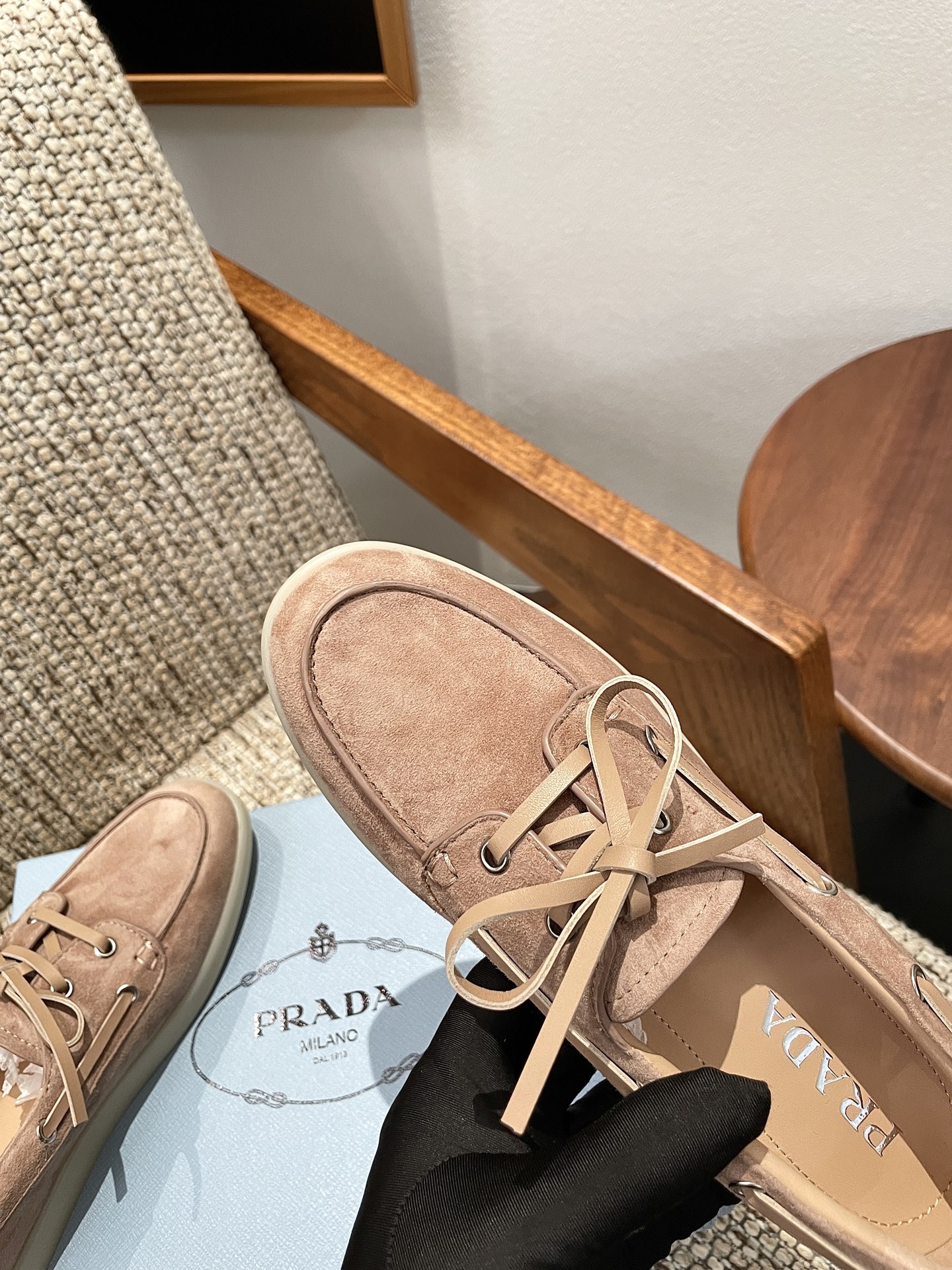 Cheap Prada Leopold shoes For Women in 230746, $80 USD- [IB230746] - Replica Prada Shoes For Women