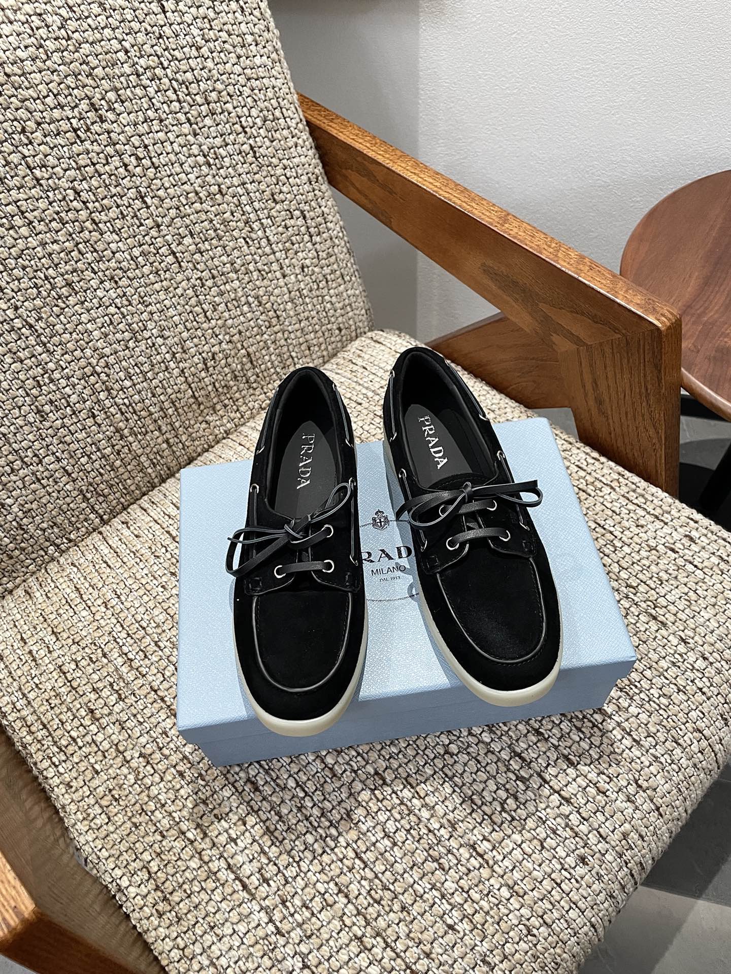 Cheap Prada Leopold shoes For Women in 230747, $80 USD- [IB230747] - Replica Prada Shoes For Women