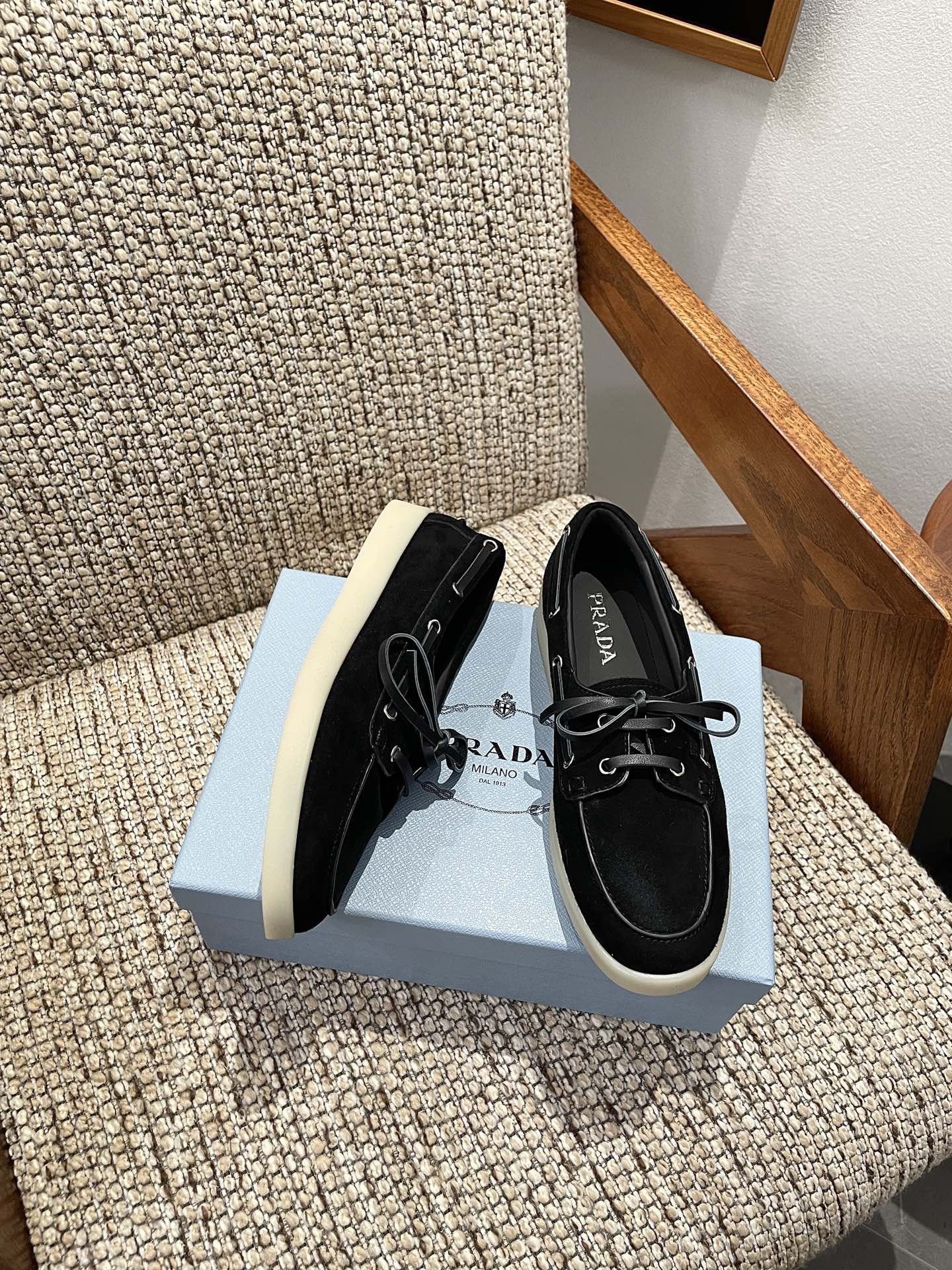Cheap Prada Leopold shoes For Women in 230747, $80 USD- [IB230747] - Replica Prada Shoes For Women