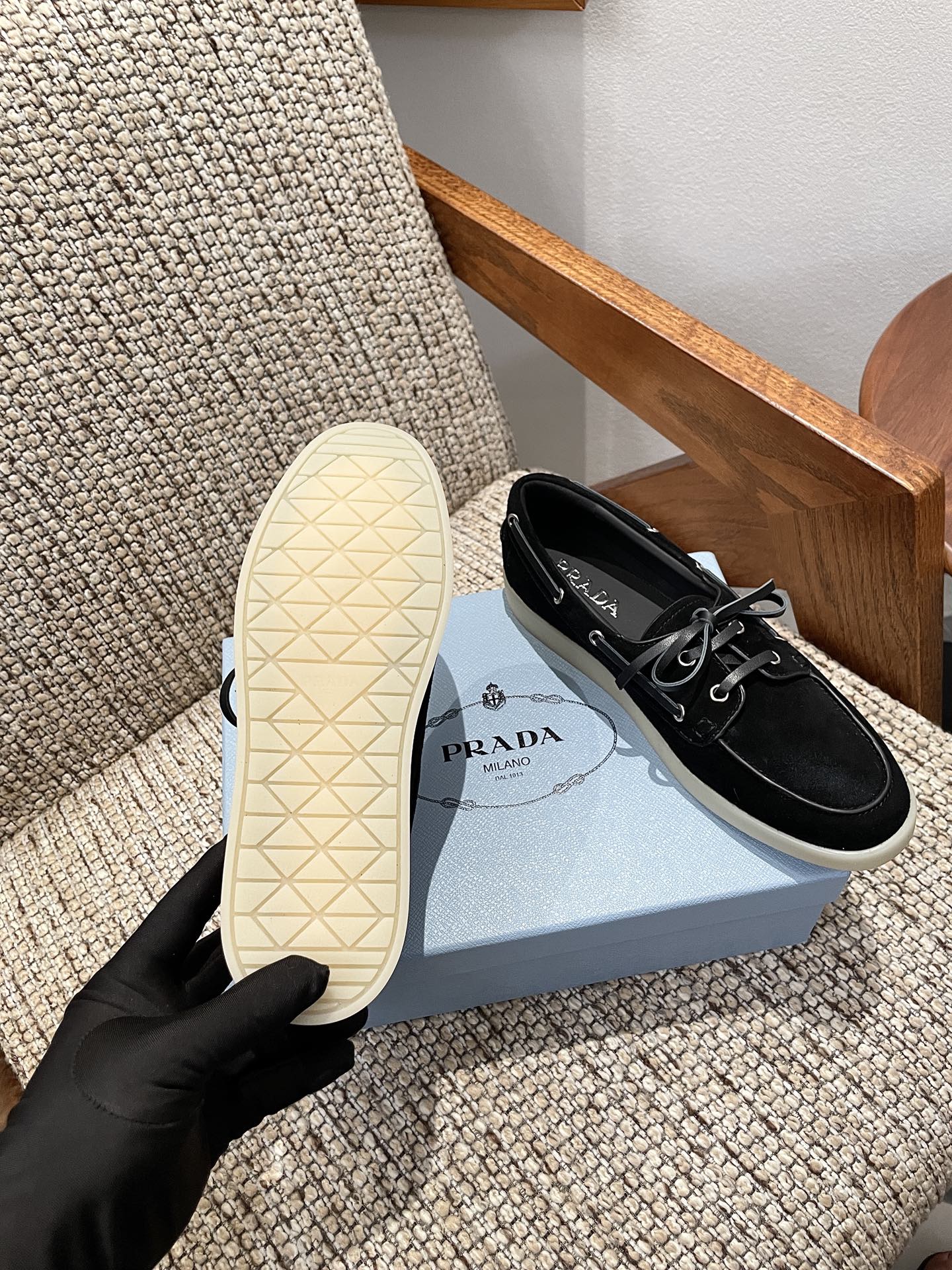 Cheap Prada Leopold shoes For Women in 230747, $80 USD- [IB230747] - Replica Prada Shoes For Women