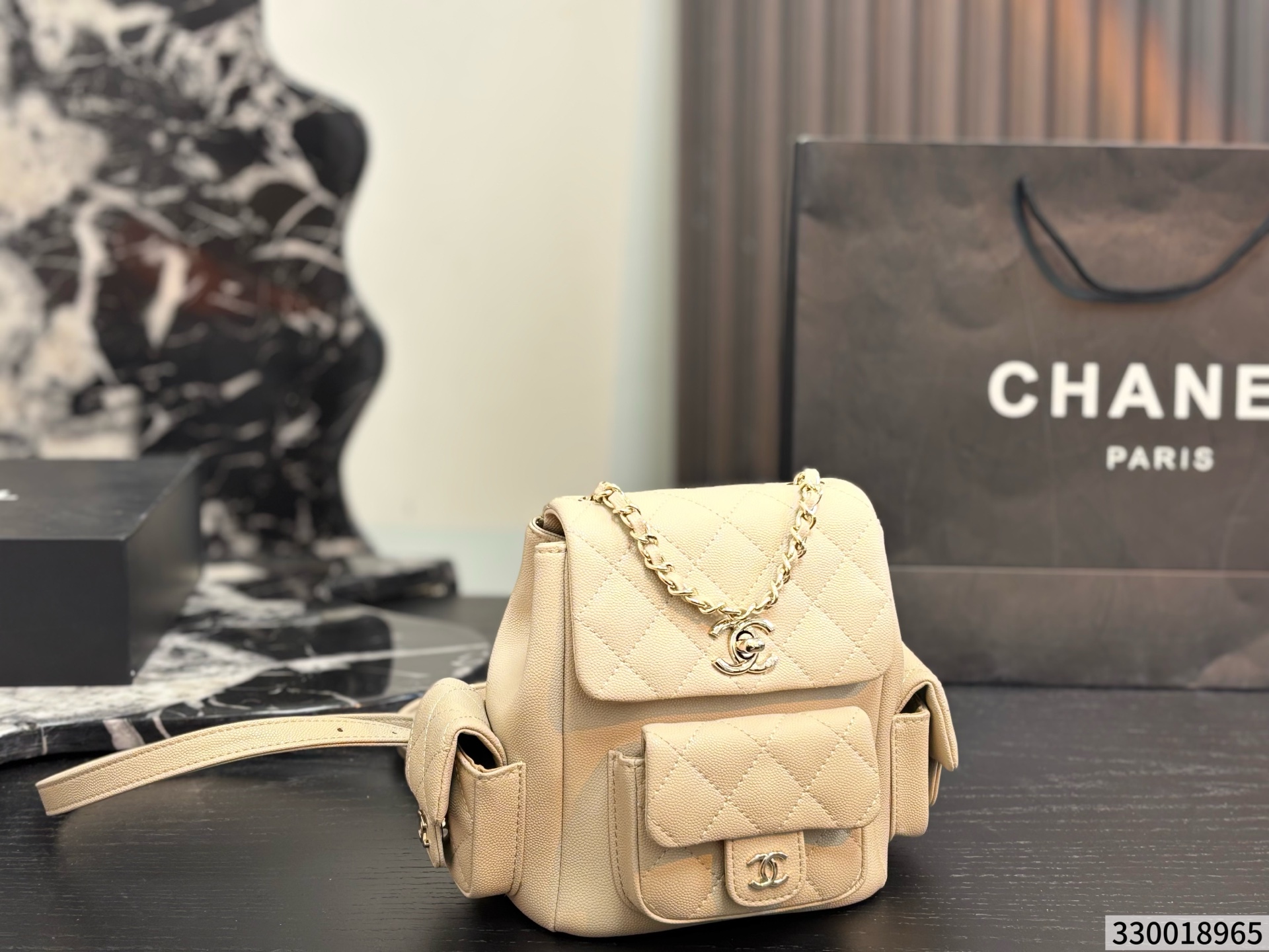 Cheap Chanel AAA quality Backpacaks in 230863, $115 USD- [IB230863] - Replica Chanel AAA quality Backpacaks