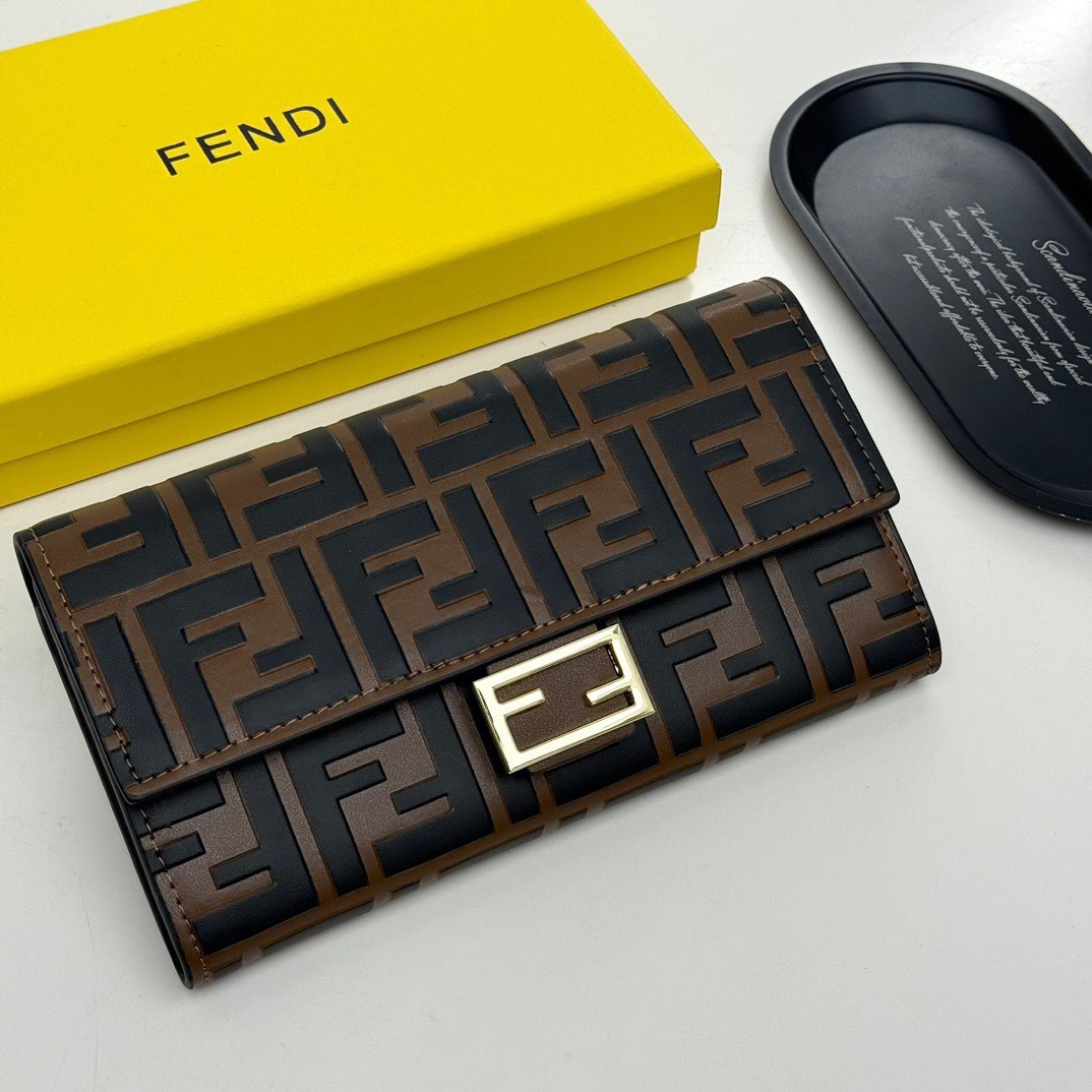 Cheap Fendi AAA Wallet in 231035, $55 USD- [IB231035] - Replica Fendi AAA Wallet