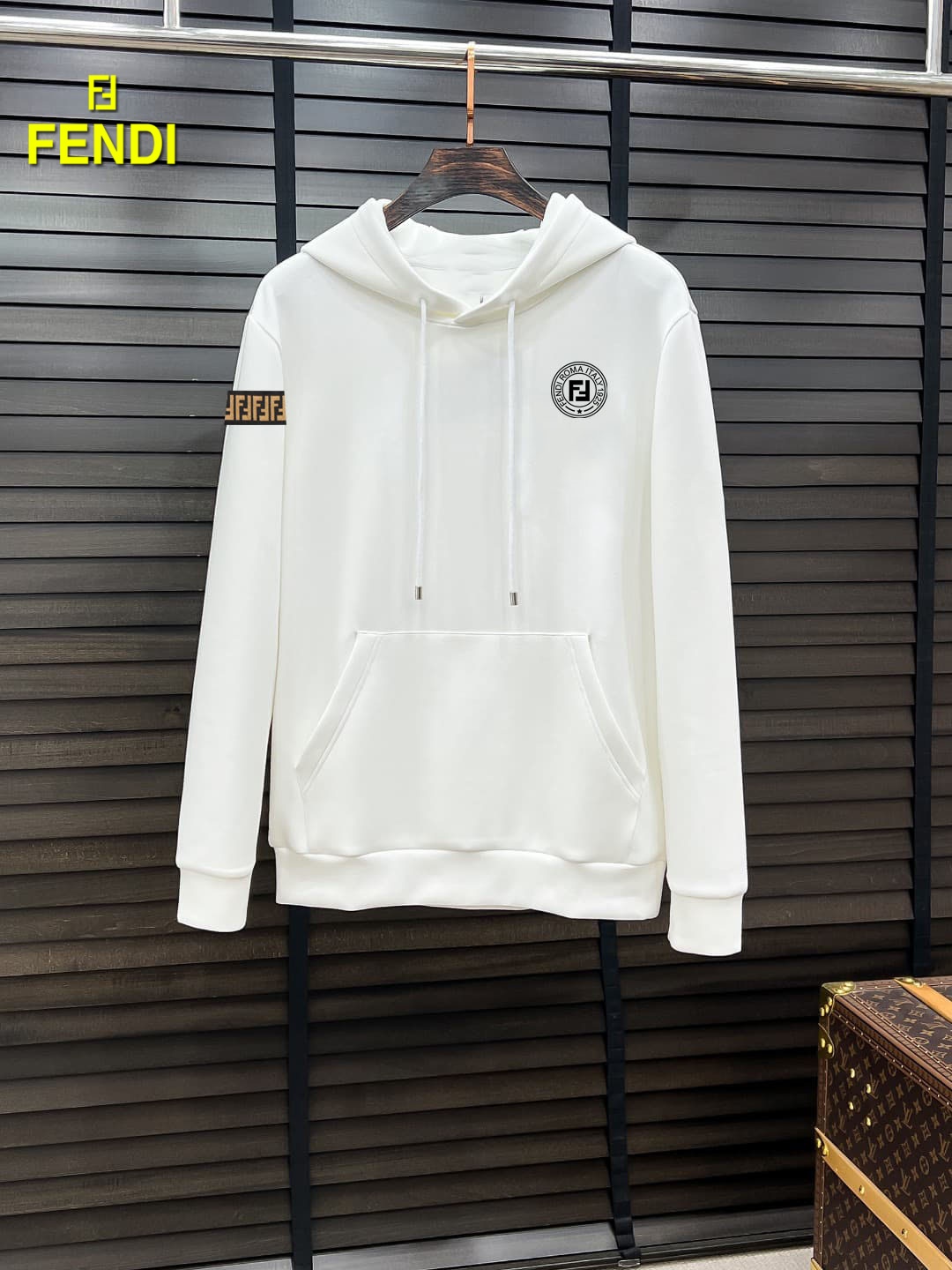 Cheap Fendi Hoodies for Men in 231473, $40 USD- [IB231473] - Replica Fendi Hoodies for Men
