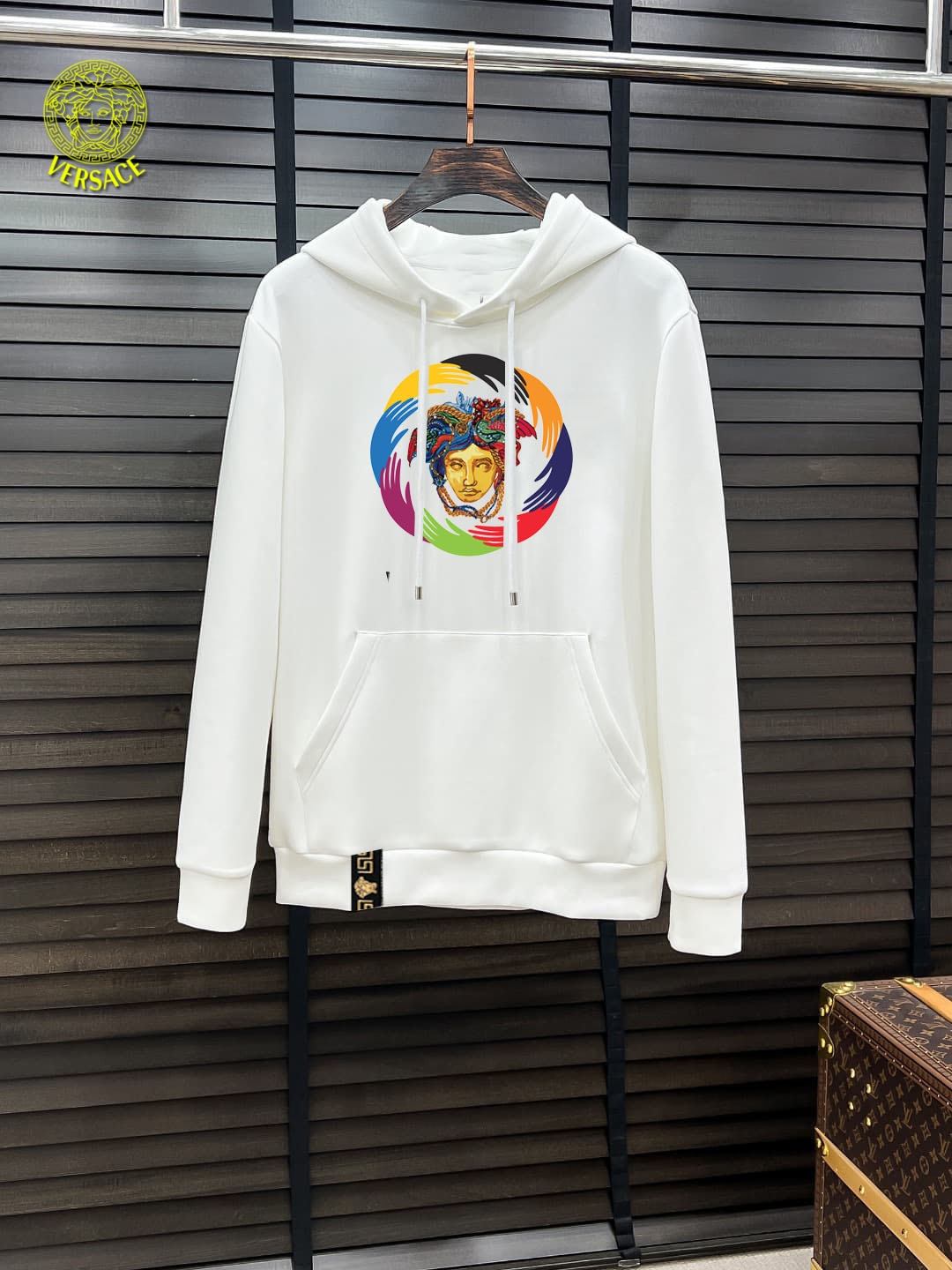 Cheap Versace Hoodies for Men in 231490, $40 USD- [IB231490] - Replica Versace Hoodies for Men