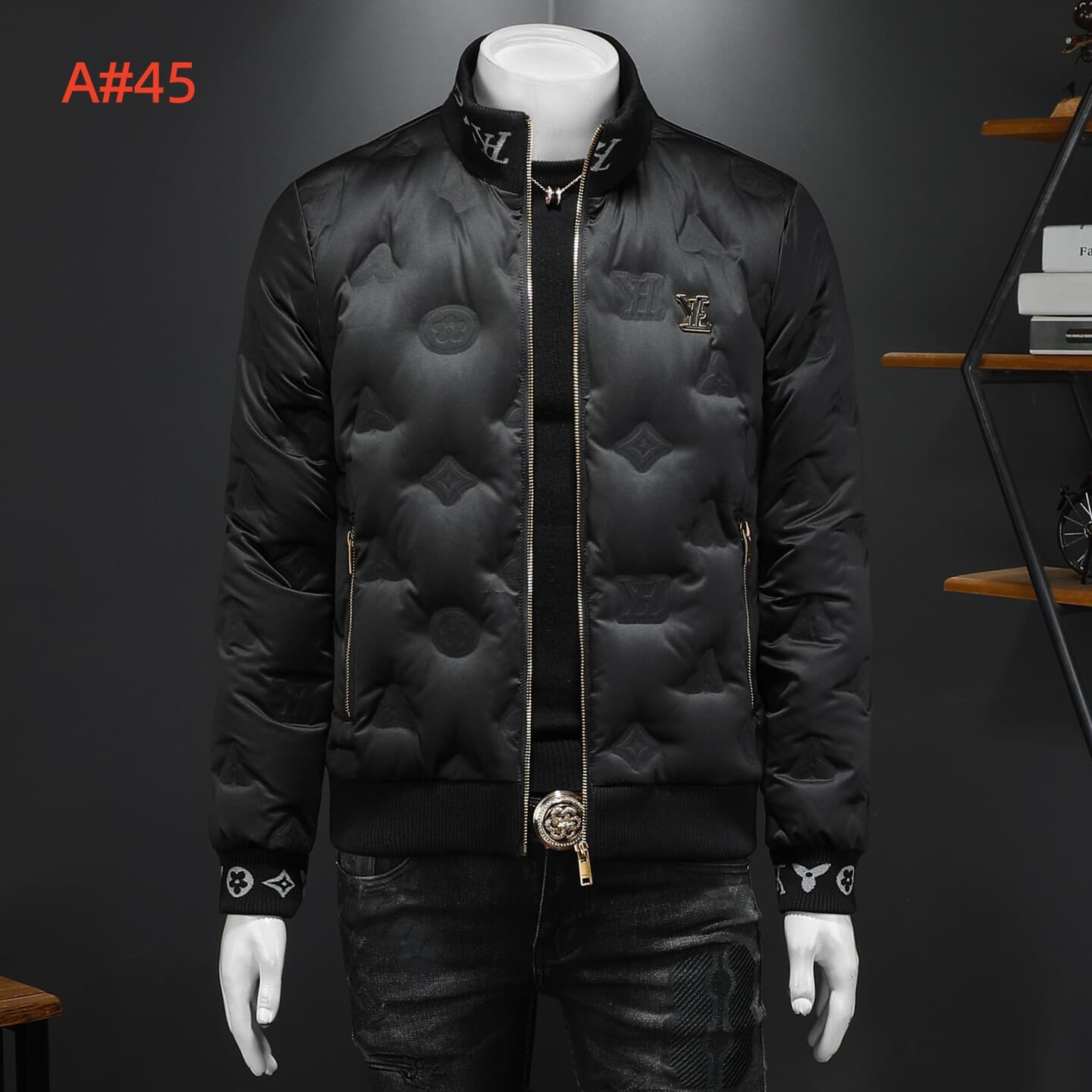 Cheap Louis Vuitton Thick Jackets For Men in 231568, $170 USD- [IB231568] - Replica Louis Vuitton Thick Jackets For Men