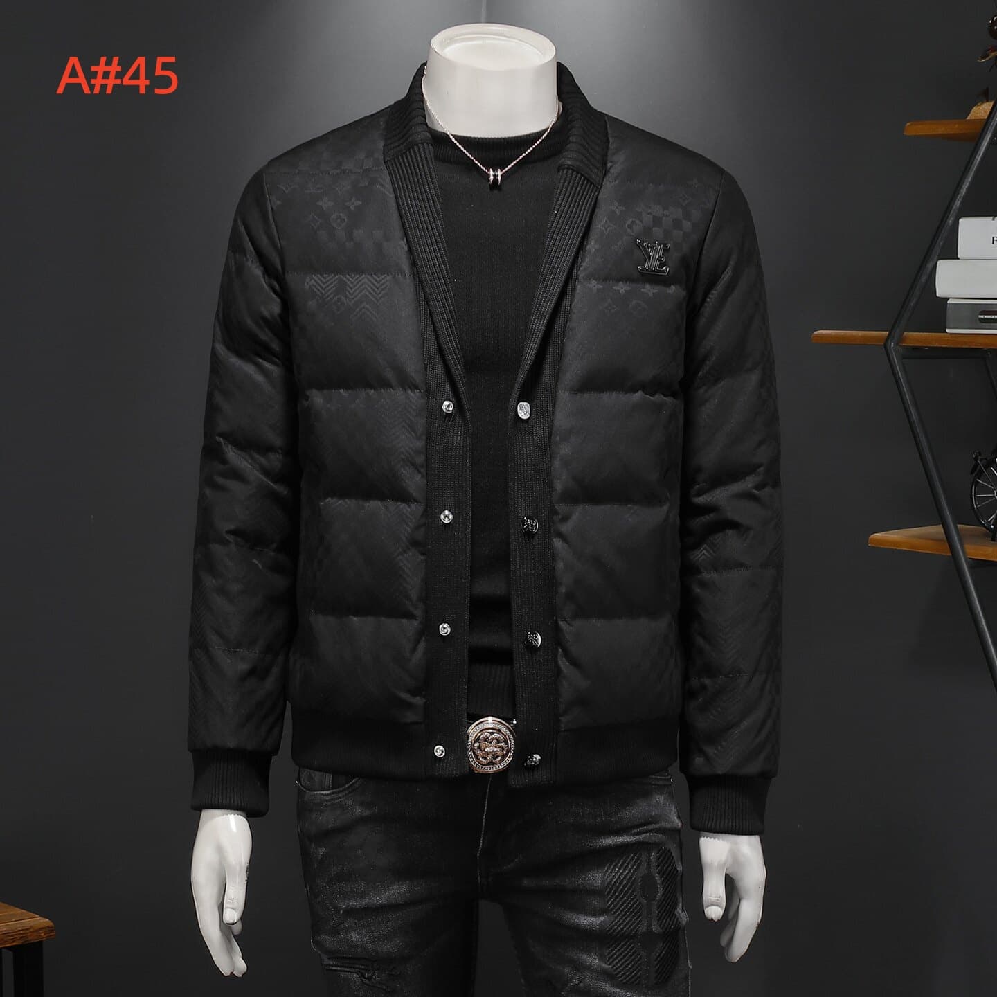 Cheap Louis Vuitton Thick Jackets For Men in 231570, $170 USD- [IB231570] - Replica Louis Vuitton Thick Jackets For Men