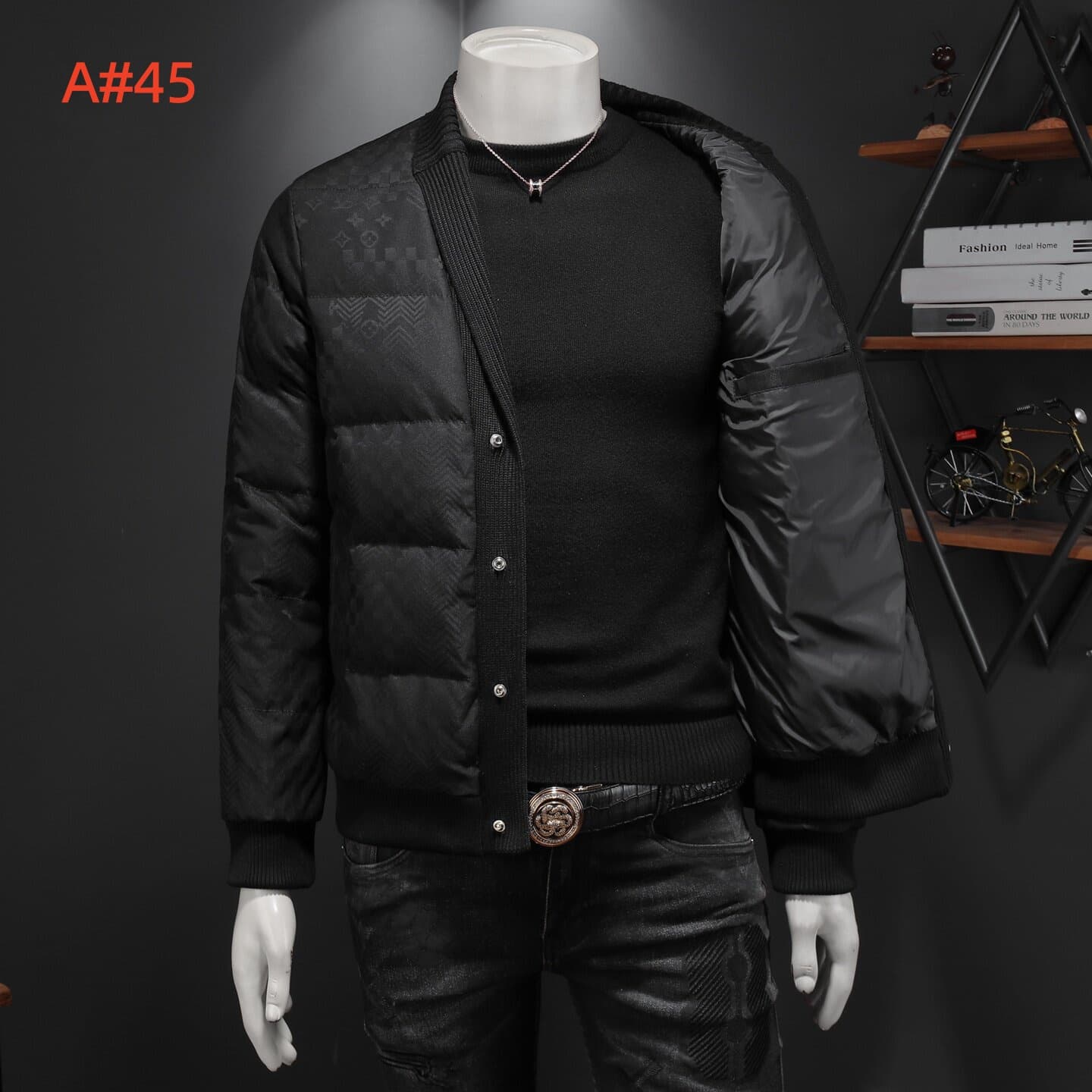 Cheap Louis Vuitton Thick Jackets For Men in 231570, $170 USD- [IB231570] - Replica Louis Vuitton Thick Jackets For Men