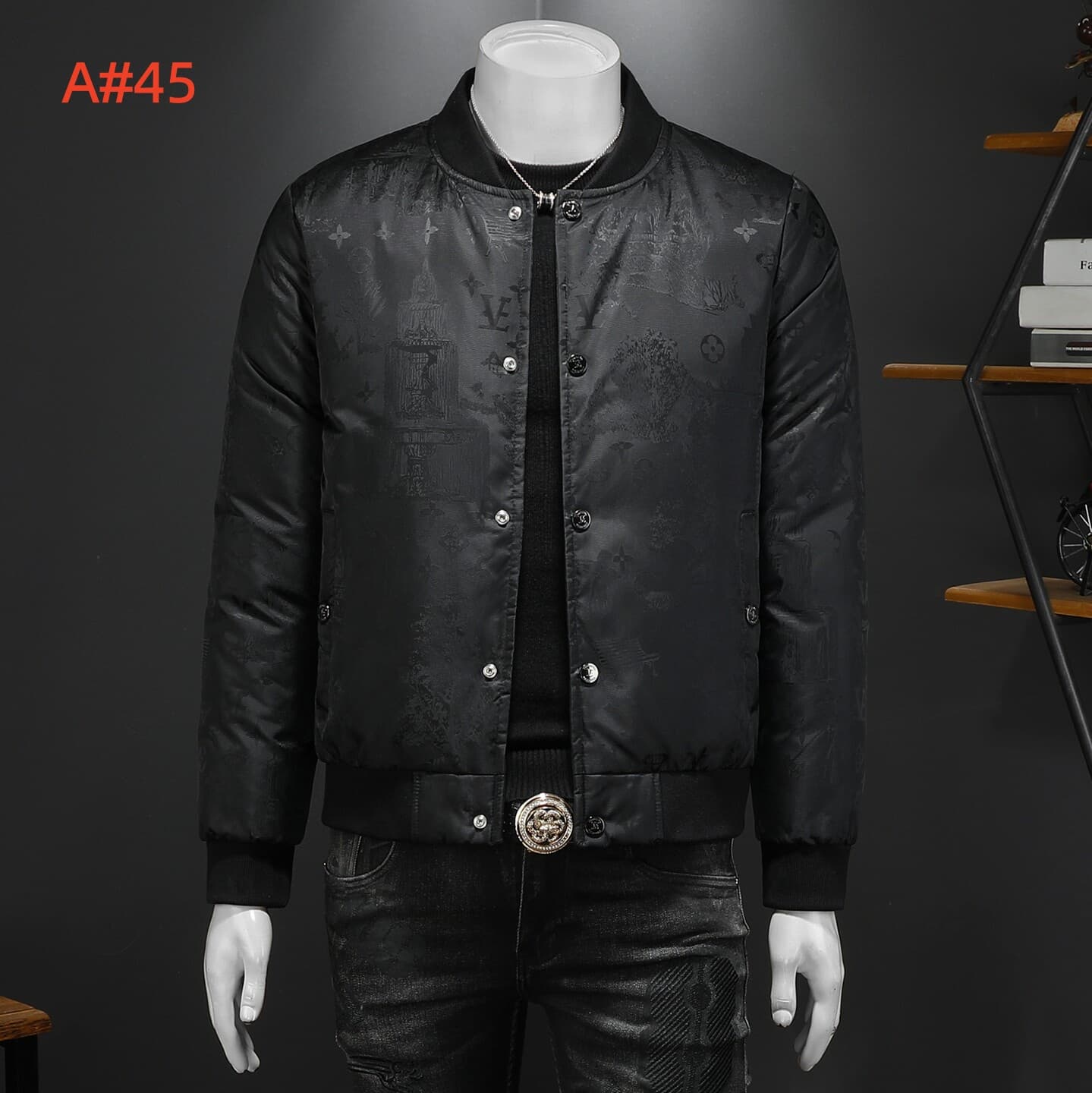 Cheap Louis Vuitton Thick Jackets For Men in 231576, $170 USD- [IB231576] - Replica Louis Vuitton Thick Jackets For Men