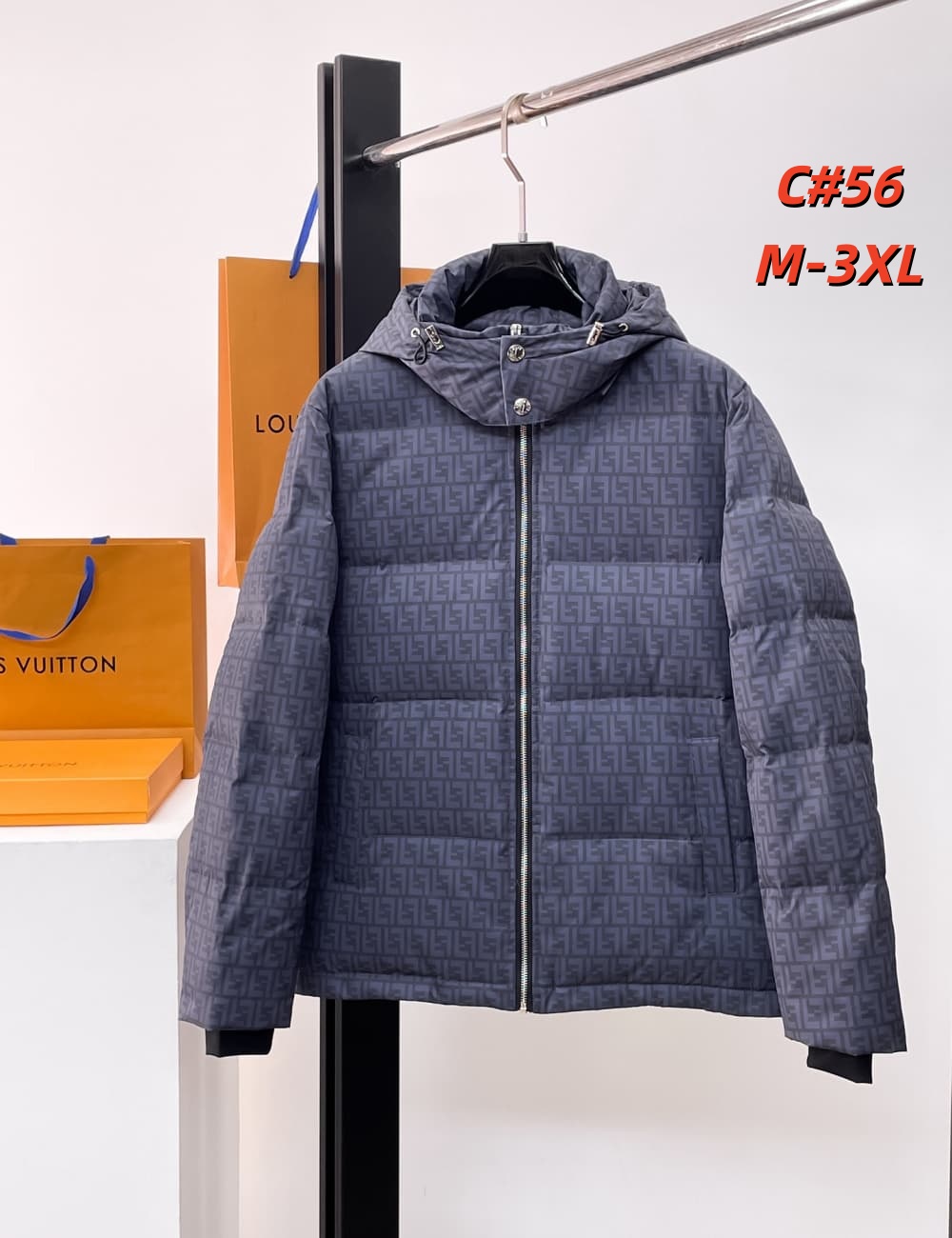 Cheap Fendi Down Coats For Men in 231594, $115 USD- [IB231594] - Replica Fendi Down Coats For Men