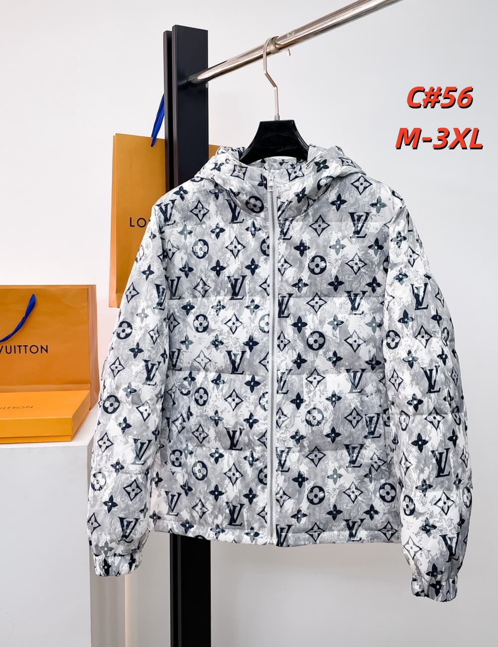 Cheap Louis Vuitton Thick Jackets For Men in 231598, $115 USD- [IB231598] - Replica Louis Vuitton Thick Jackets For Men