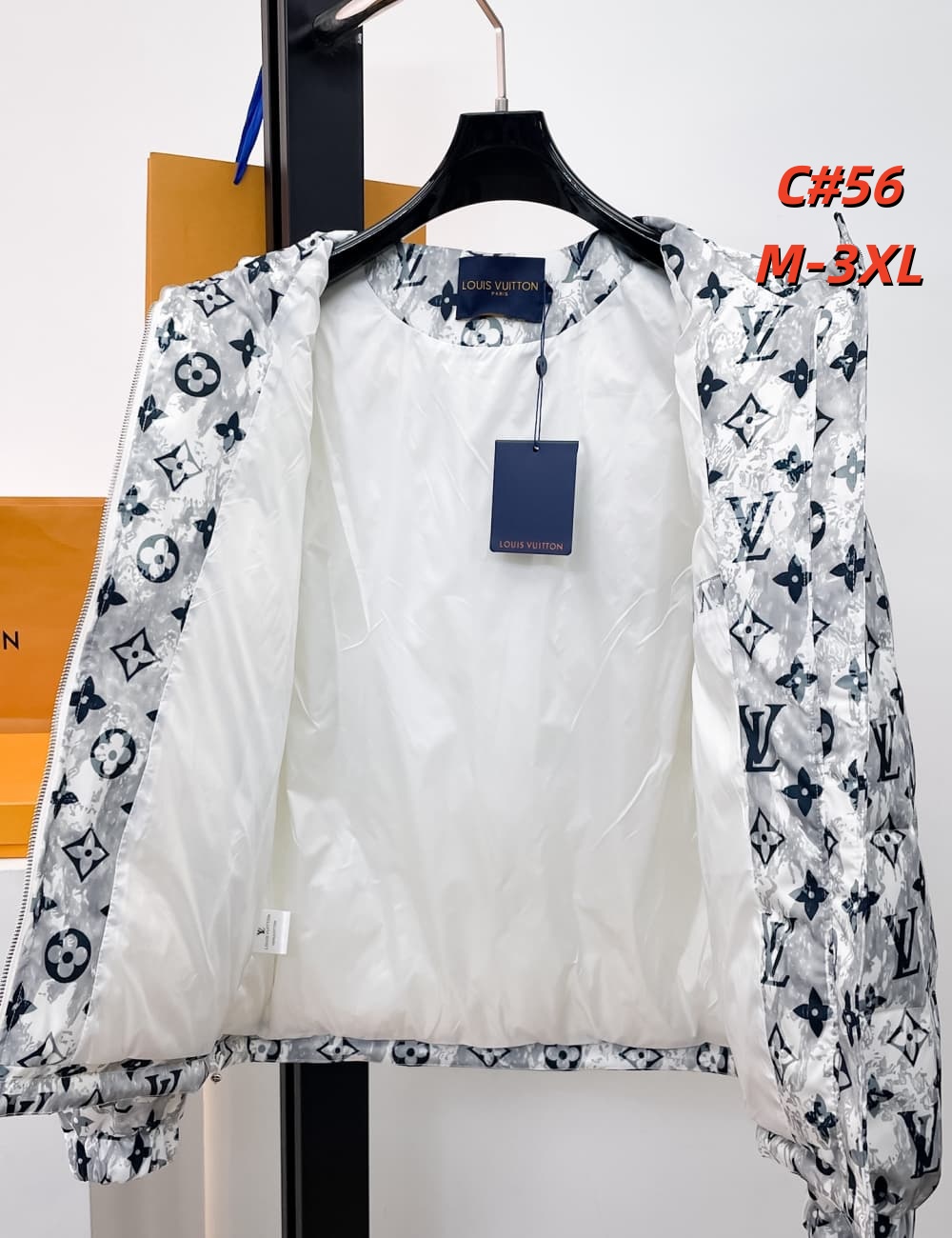 Cheap Louis Vuitton Thick Jackets For Men in 231598, $115 USD- [IB231598] - Replica Louis Vuitton Thick Jackets For Men