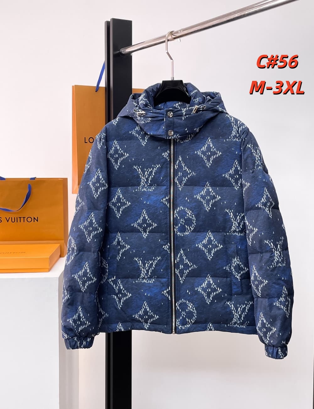 Cheap Louis Vuitton Thick Jackets For Men in 231605, $115 USD- [IB231605] - Replica Louis Vuitton Thick Jackets For Men