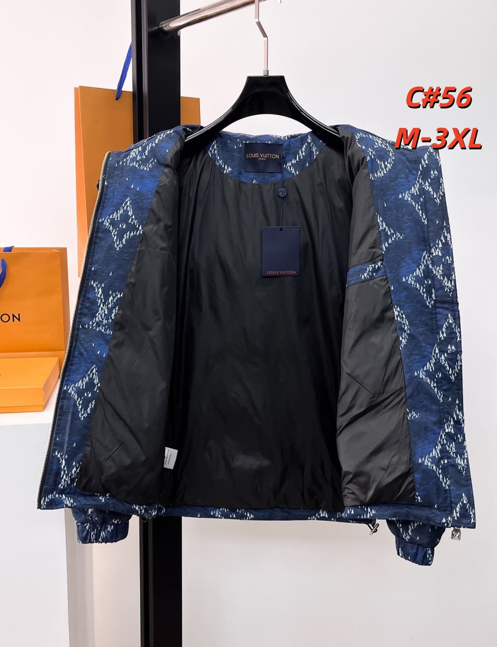 Cheap Louis Vuitton Thick Jackets For Men in 231605, $115 USD- [IB231605] - Replica Louis Vuitton Thick Jackets For Men