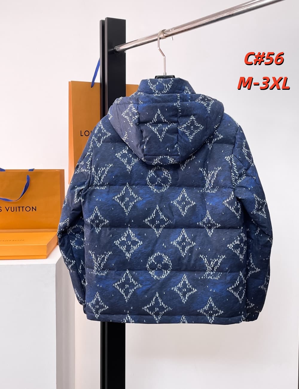 Cheap Louis Vuitton Thick Jackets For Men in 231605, $115 USD- [IB231605] - Replica Louis Vuitton Thick Jackets For Men