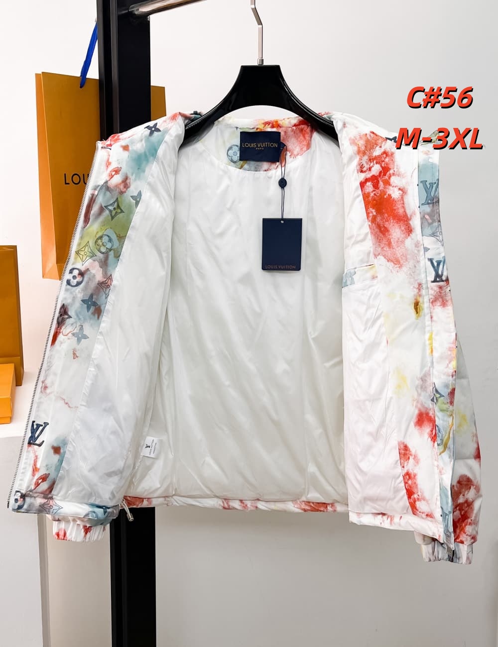 Cheap Louis Vuitton Thick Jackets For Men in 231606, $115 USD- [IB231606] - Replica Louis Vuitton Thick Jackets For Men