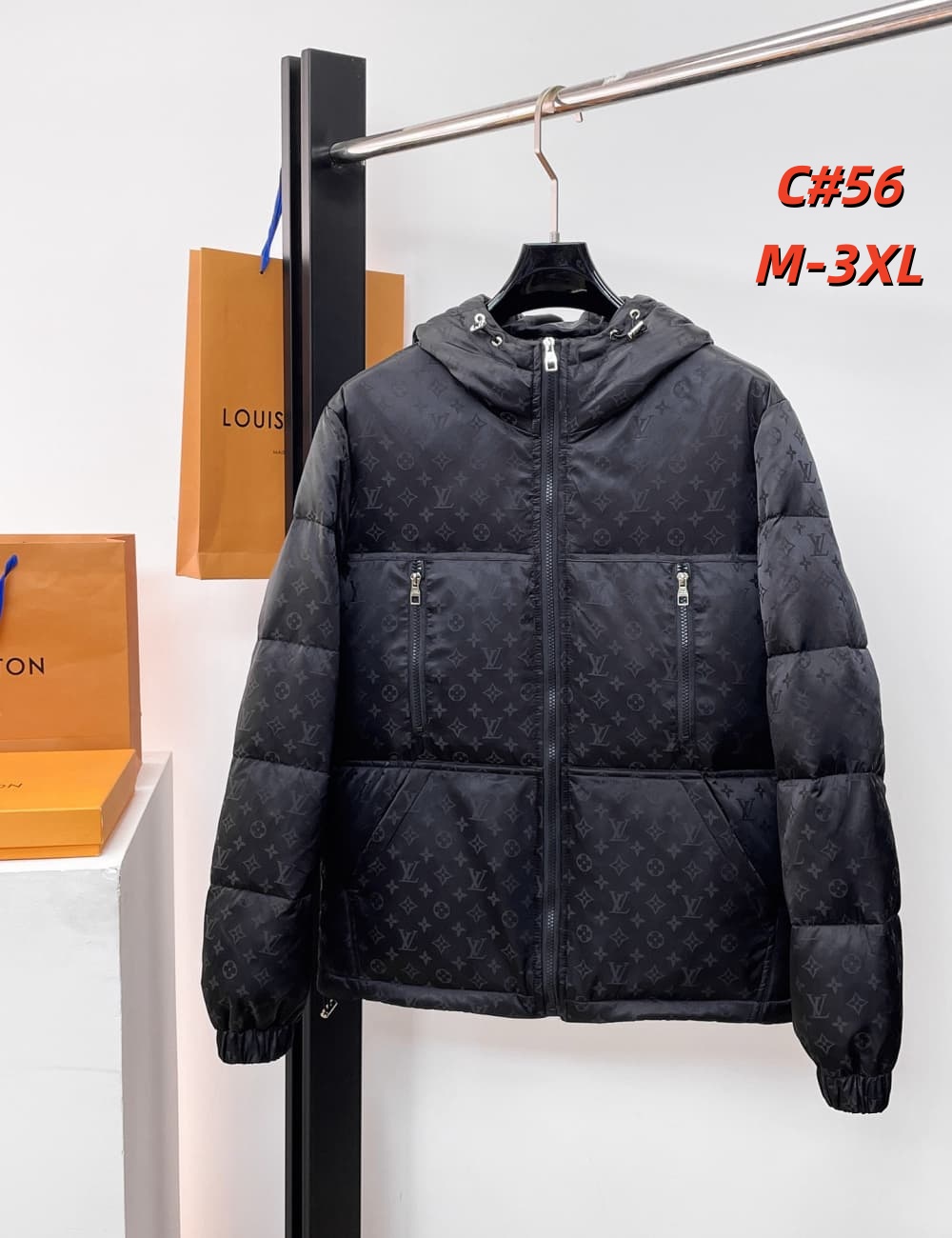 Cheap Louis Vuitton Thick Jackets For Men in 231612, $115 USD- [IB231612] - Replica Louis Vuitton Thick Jackets For Men