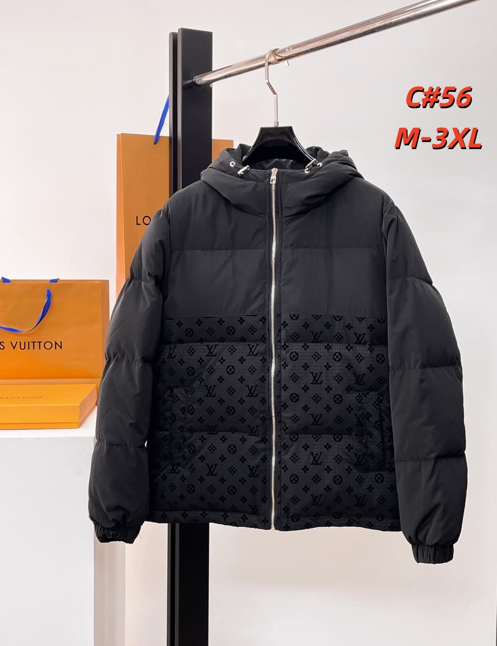 Cheap Louis Vuitton Thick Jackets For Men in 231613, $115 USD- [IB231613] - Replica Louis Vuitton Thick Jackets For Men