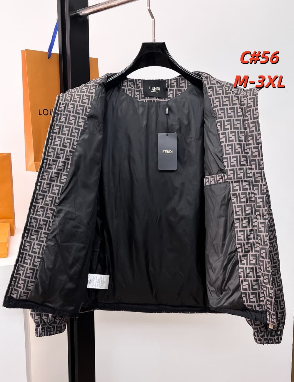 Cheap Fendi Down Coats For Men in 231614, $115 USD- [IB231614] - Replica Fendi Down Coats For Men