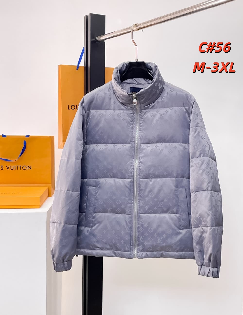 Cheap Louis Vuitton Thick Jackets For Men in 231619, $115 USD- [IB231619] - Replica Louis Vuitton Thick Jackets For Men