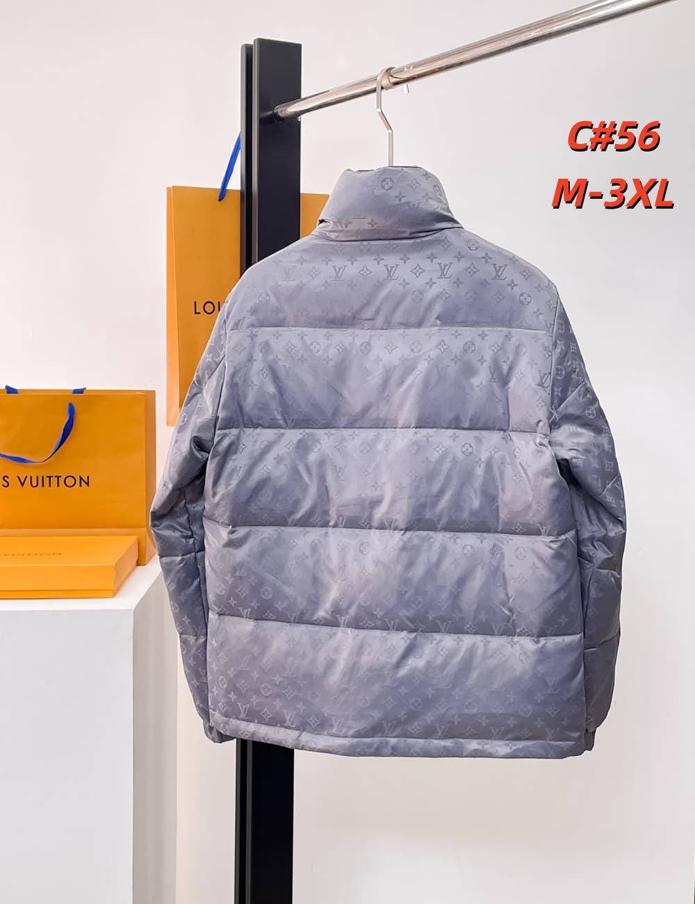 Cheap Louis Vuitton Thick Jackets For Men in 231619, $115 USD- [IB231619] - Replica Louis Vuitton Thick Jackets For Men