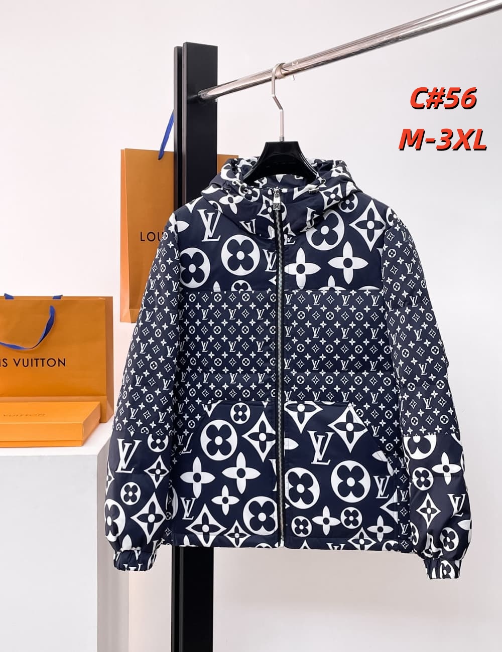 Cheap Louis Vuitton Thick Jackets For Men in 231620, $115 USD- [IB231620] - Replica Louis Vuitton Thick Jackets For Men